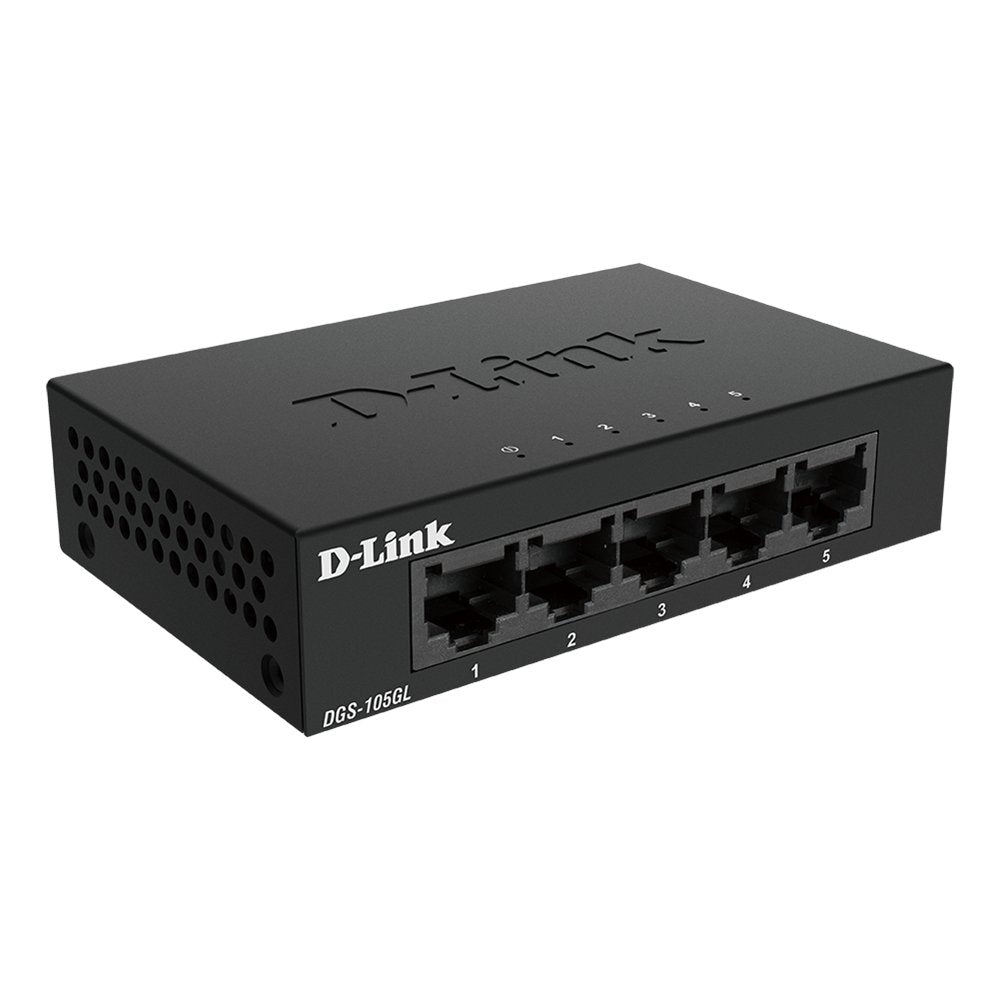 EAN 0790069458576 - D-Link DGS-105GL/E switch No administrado Gigabit Ethernet (10/100/1000) Negro imagen 3