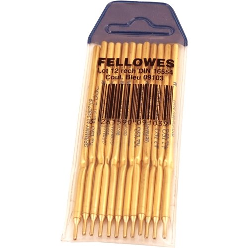 Fellowes Pack 12 Recargas Bolígrafo Color Azul
