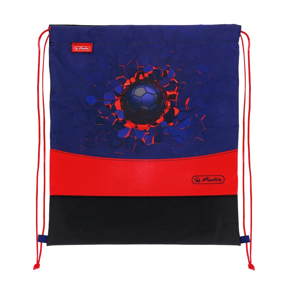Herlitz Juego De Mochilas Escolares De 4 Piezas, Color Azul Y Rojo,