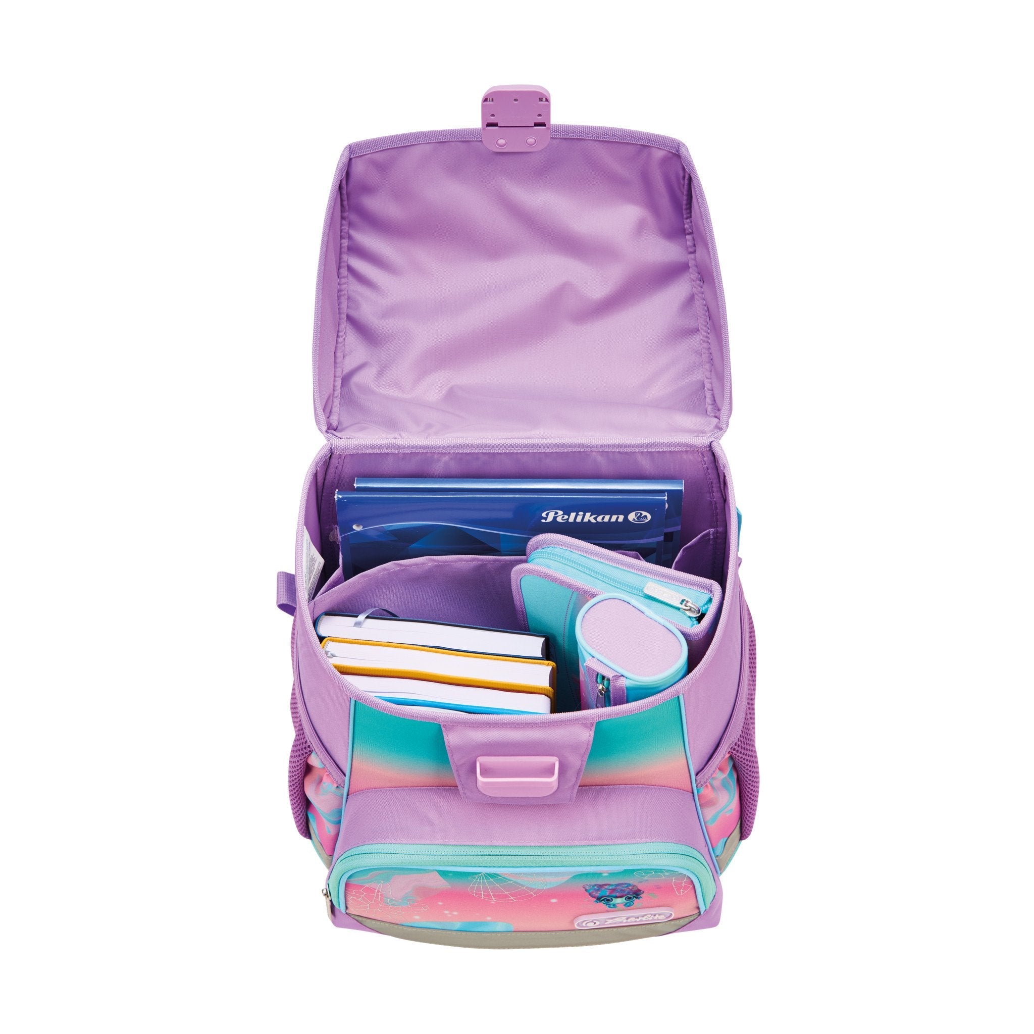 EAN 4008110396996 - Herlitz Loop Plus Ocean Lights juego de mochila escolar Chica Poliéster Azul, Rosa imagen 6