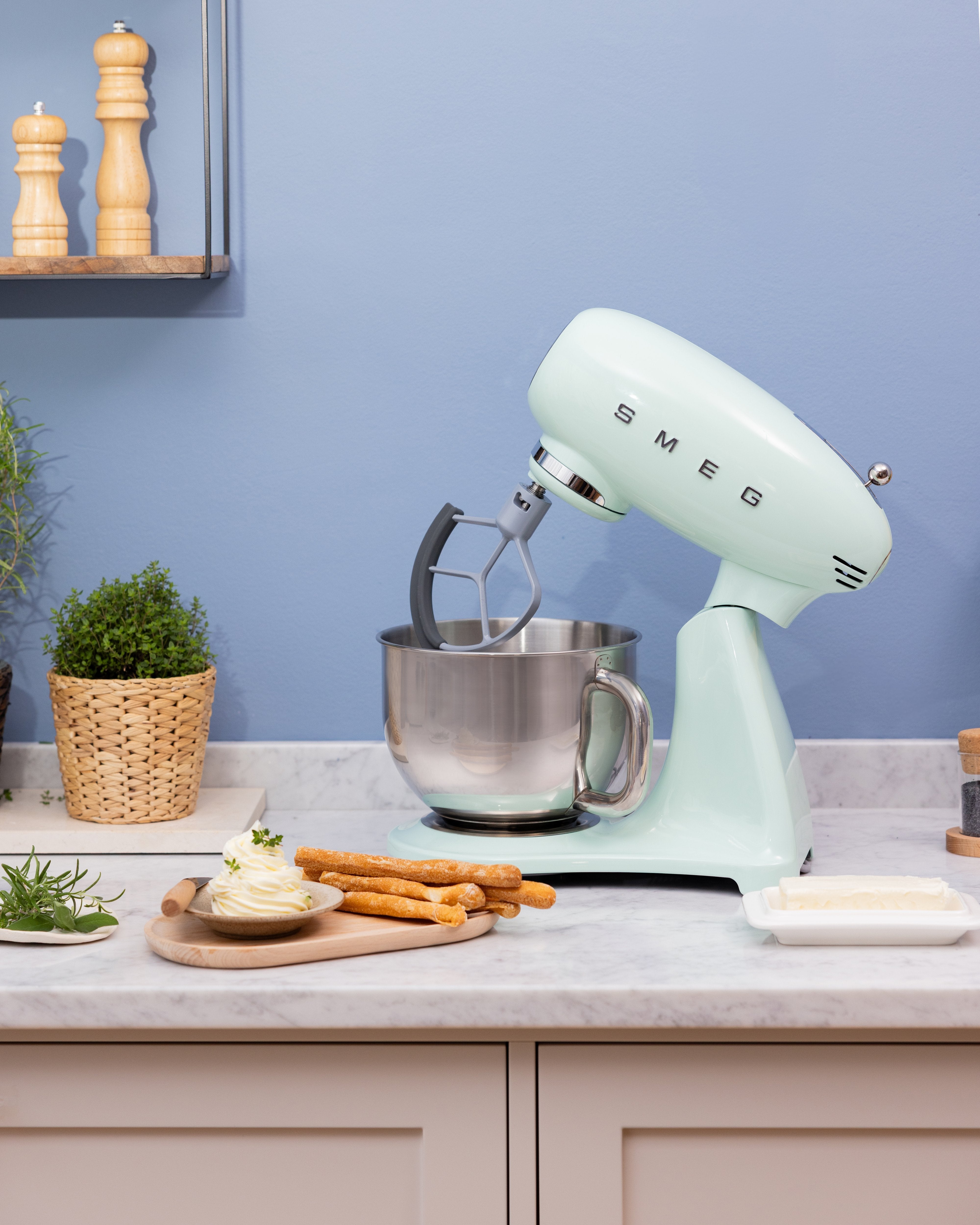 Smeg Kitchen Robot 50´Style Green Pastel Smf05pgeu