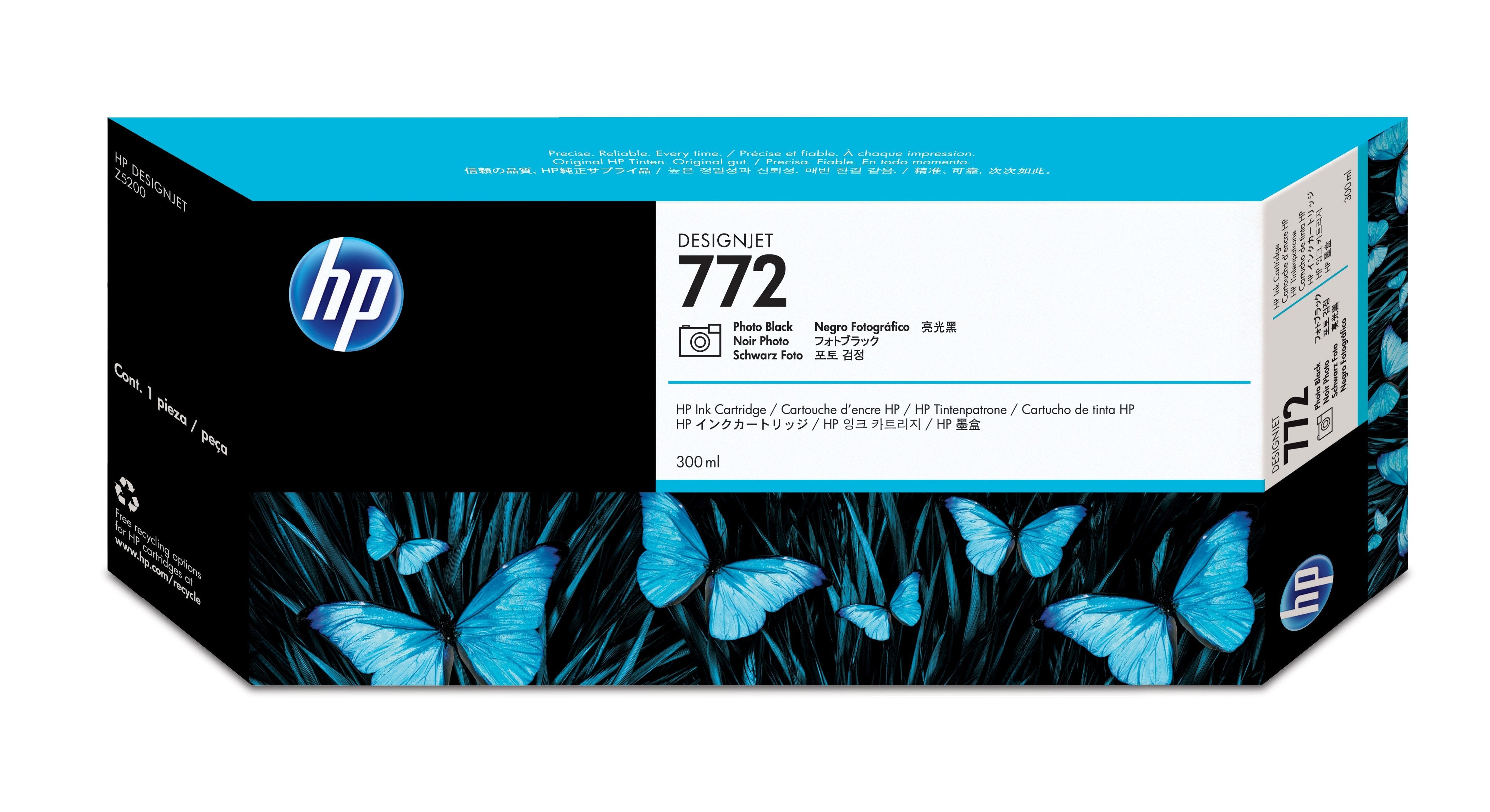 EAN 0613326704073 - HP 772 300-ml Photo Black DesignJet Ink Cartridge cabeza de impresora Inyección de tinta térmica imagen 1