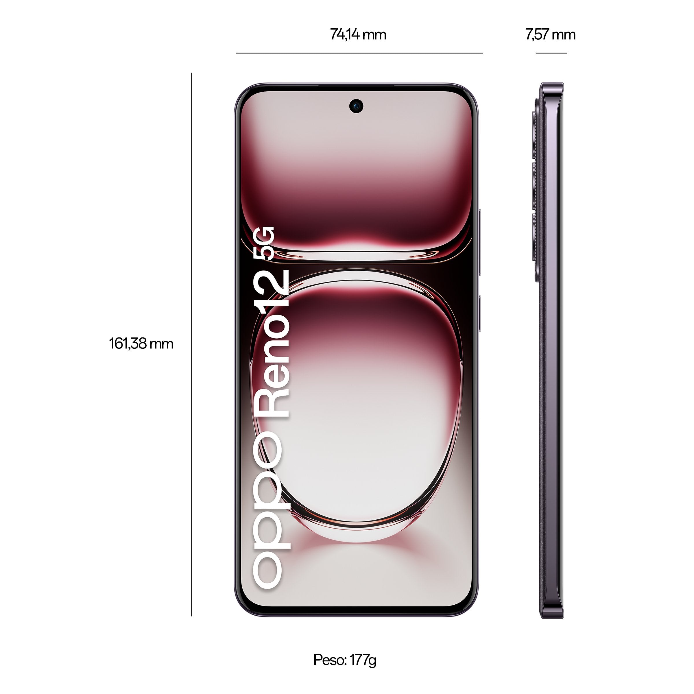 EAN 6932169347198 - OPPO Reno12 5G 17 cm (6.7") SIM doble Android 14 USB Tipo C 12 GB 256 GB 5000 mAh Negro imagen 4