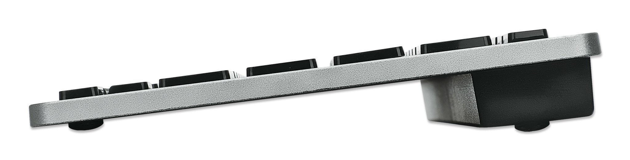 Teclado Aleman Manhattan 180559 Oficina Rf Wireless + Bluetooth Negro, Gris