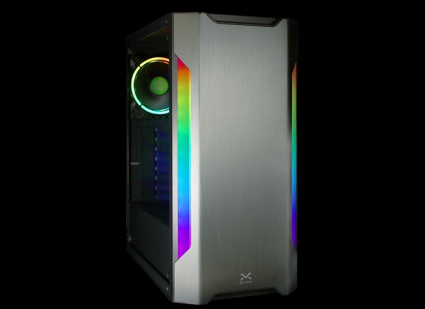 Caja Pc Droxio Gaming Bagger Lat. Cristal Templad