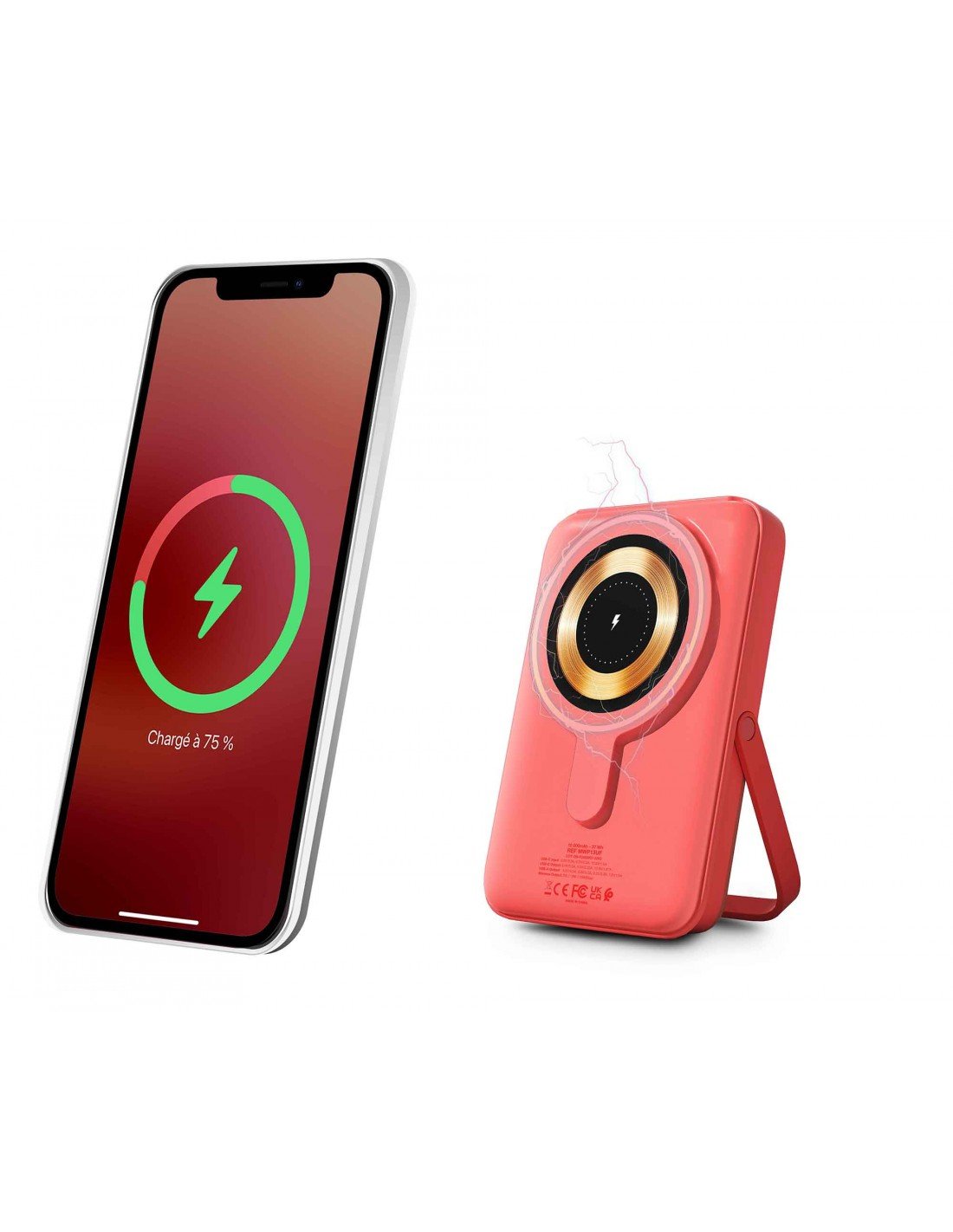 EAN 3760170885209 - Urban Factory Magnee Power 10000 mAh Cargador inalámbrico Coral imagen 2