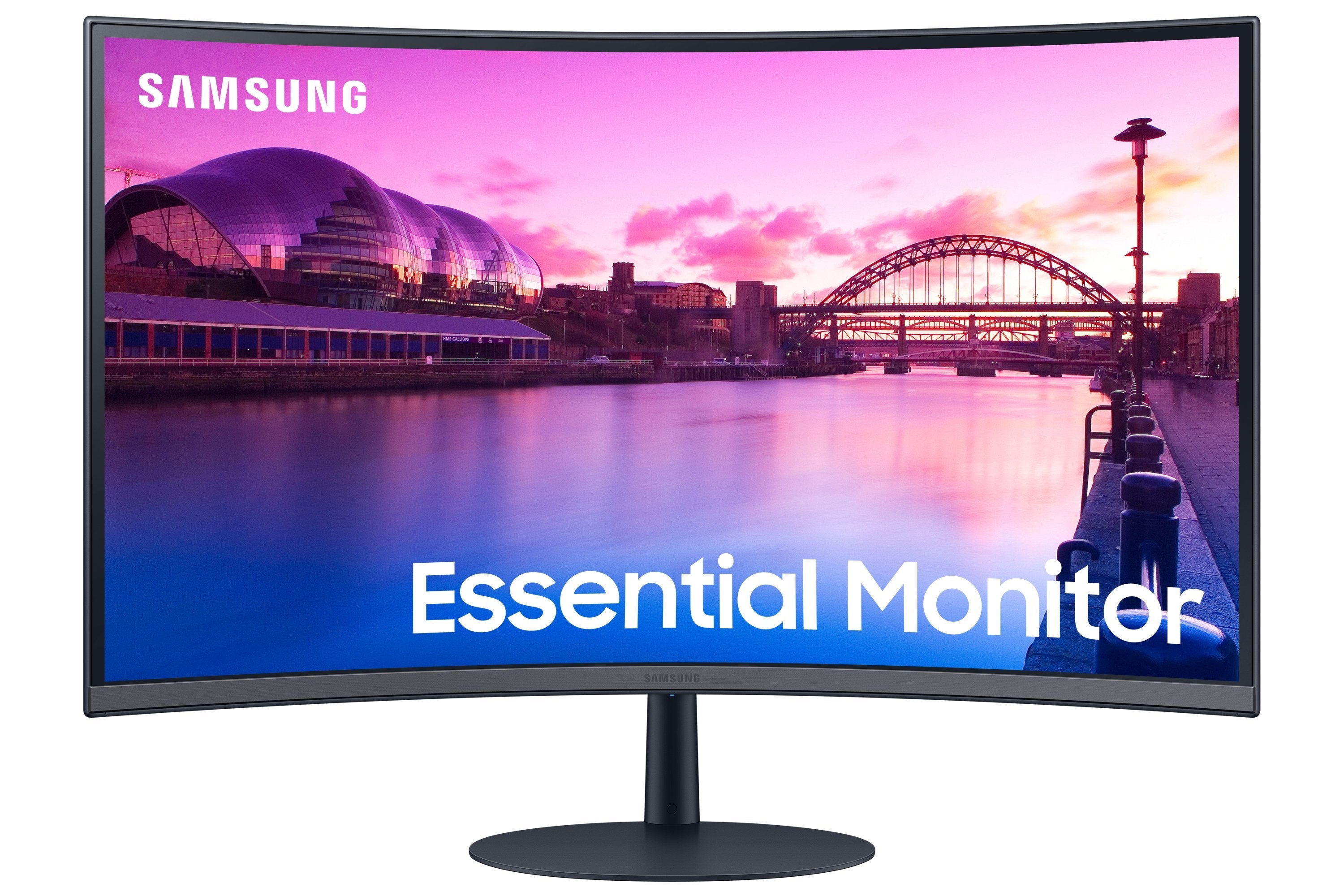Monitor 32'' (1920x1080) Samsung S32c390eau Curved 16:9 4ms 2xhdmi Displayport Speaker Full Hd Negro Darkazul Gris