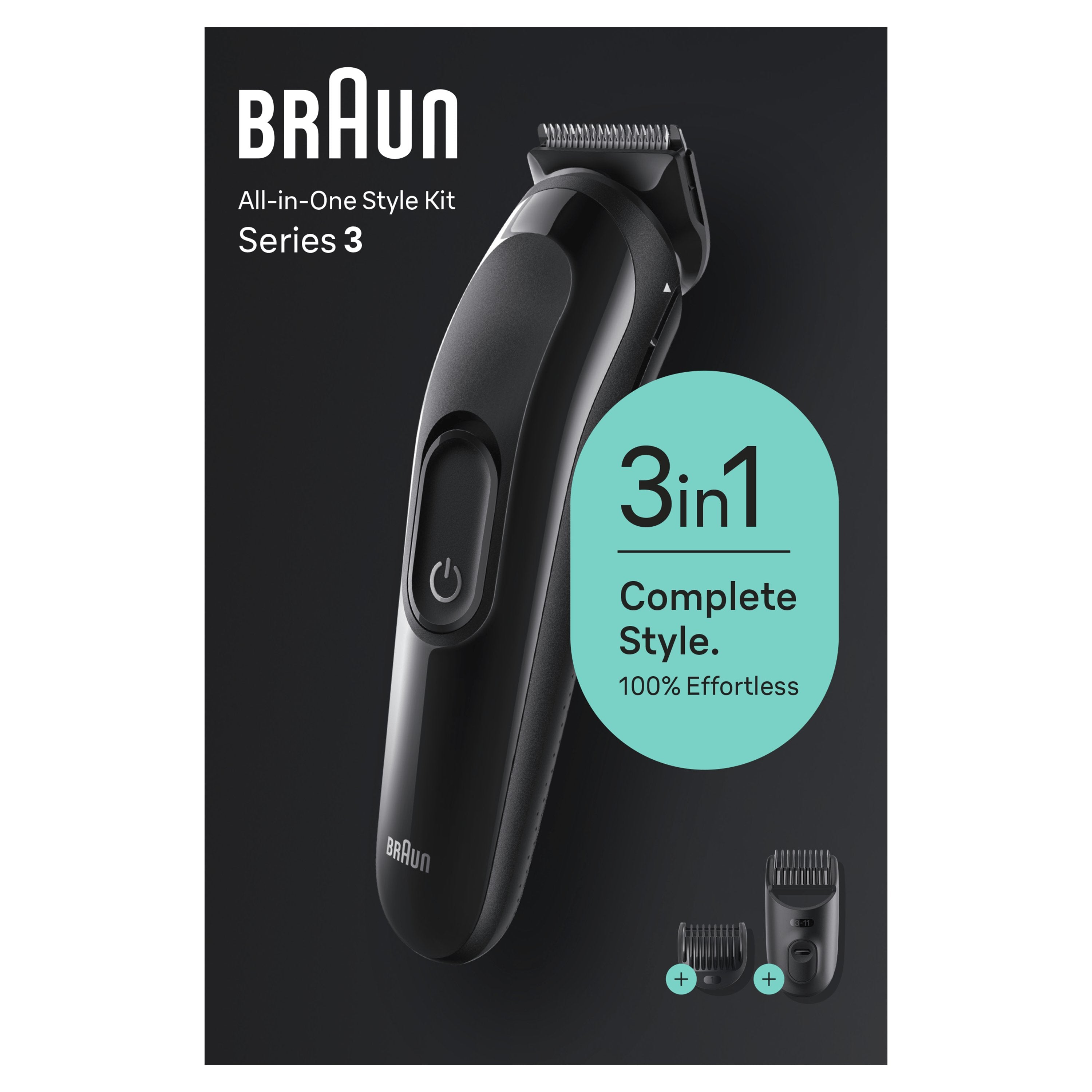 Cortapelos Braun Styling Kit Sk2400, Negro Sk2400