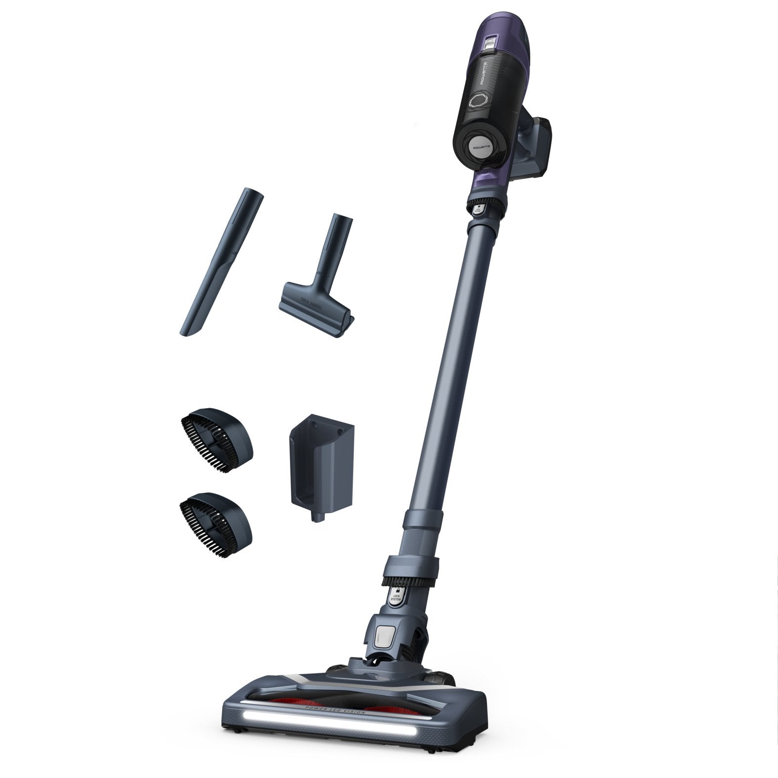 Rowenta X-Pert 6.60 Rh6838wo Aspiradora De Pie Y Escoba Eléctrica Sin Bolsa 0,55 L 100 W Púrpura, Gris, Aspirador Vertical Sin Bolsa, Púrpura, Gris, 0,55 L, Rectangular, China, Secar