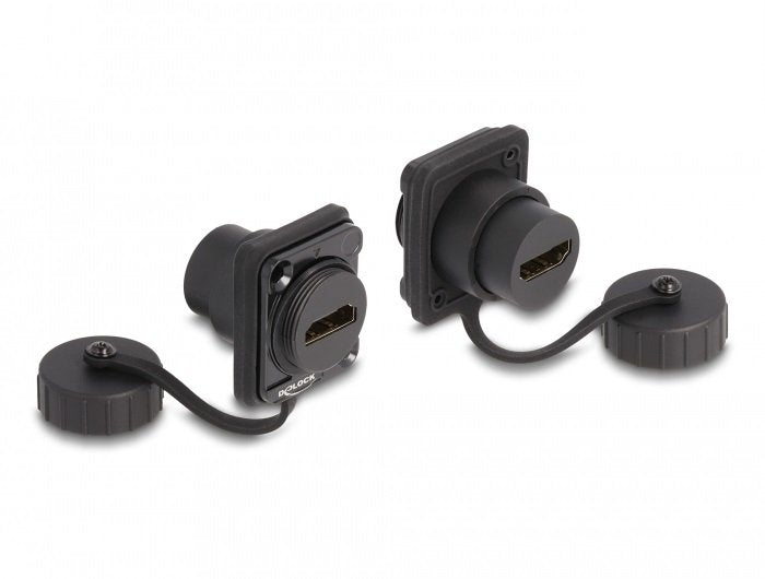 D-Typ Modul Hdmi-A Buchse Zu Hdmi-A Buchse Mit Verschlusskappe Ip67 Staub- Und Wasserdicht