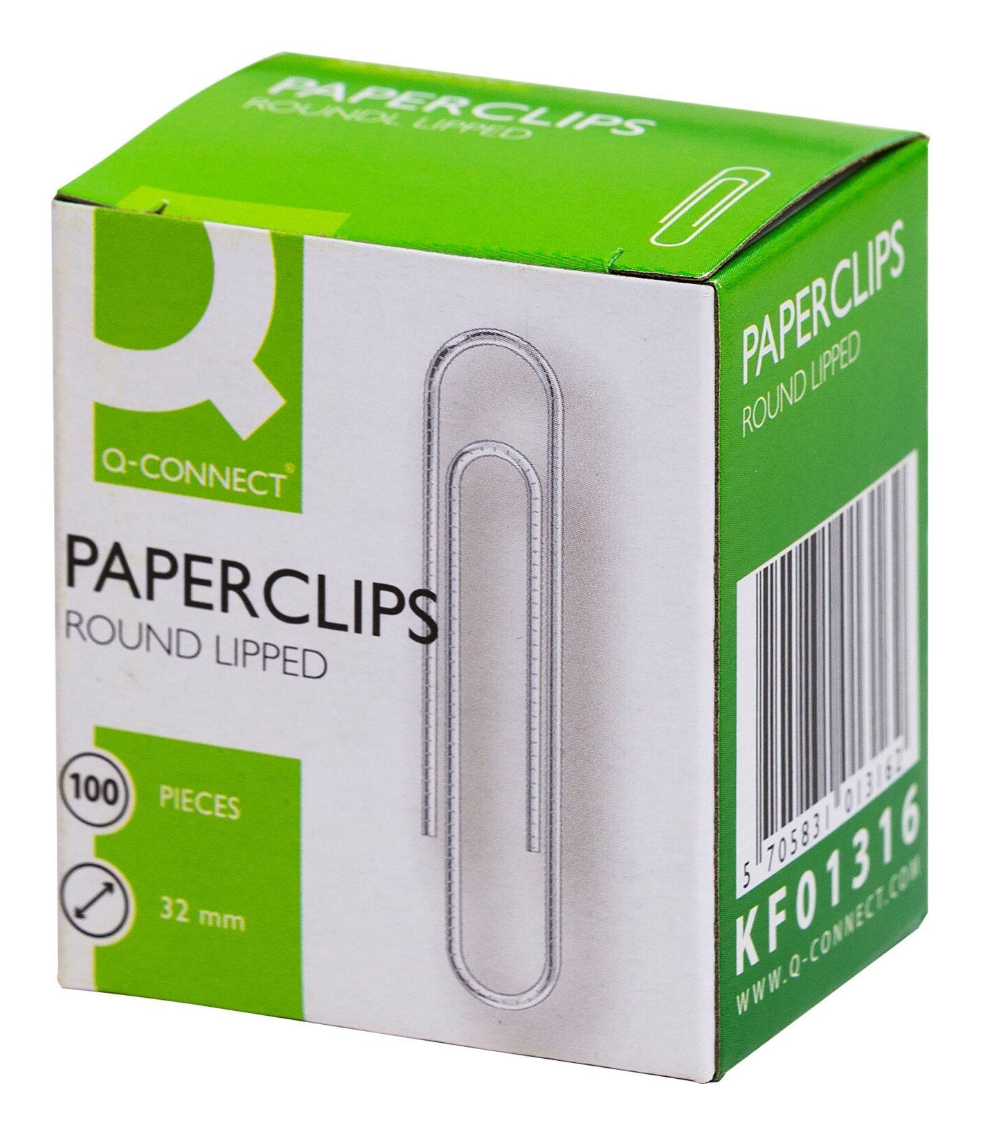 Clips Niquelados Q-Connect N 32 Mm Caja De 100 Unidades