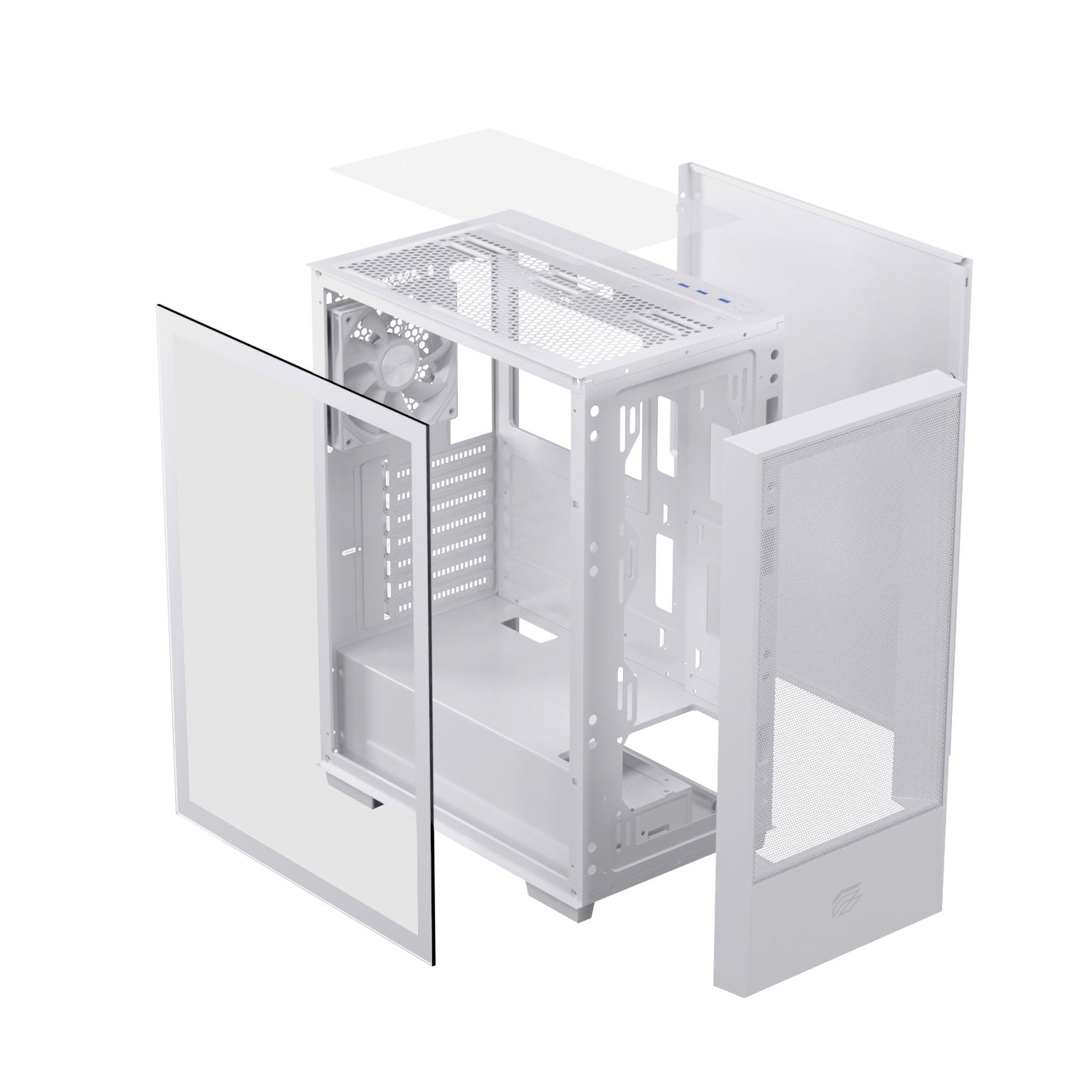EAN 6977277360097 - Einarex PULSE P100 CORE WHITE Midi Tower Blanco imagen 3