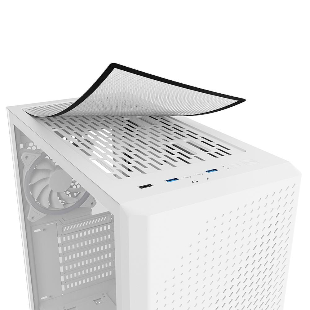 Caja Pc Sharkoon Atx Midi Vs9 Rgb Blanca 4044951039128