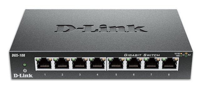 Switch D-Link Dgs-108 8 Puertos 10/100/1000mbps Gigabit Metal Housing
