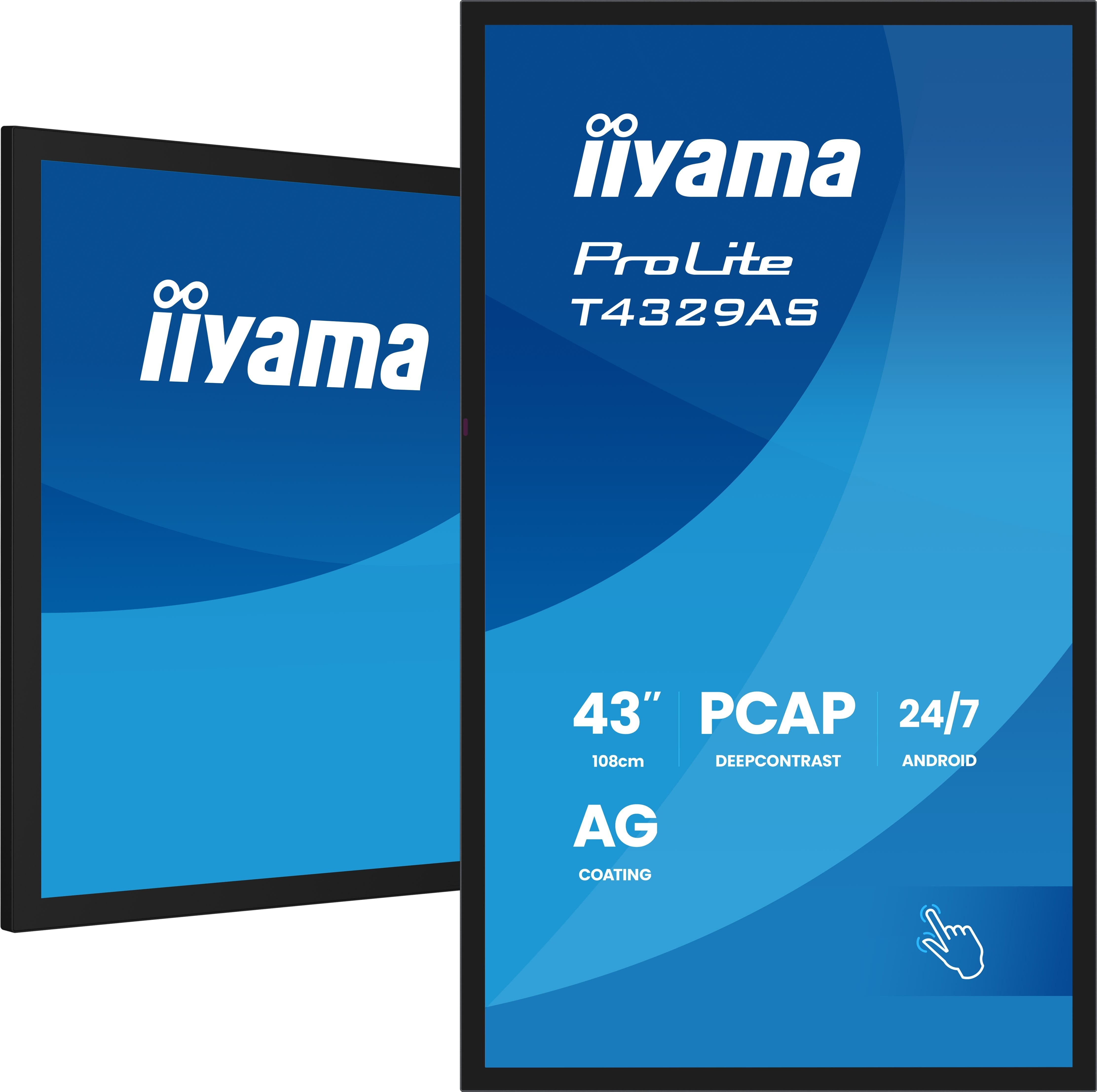 EAN 4948570125579 - iiyama T4329AS-B1AG pantalla para PC 108 cm (42.5") 3840 x 2160 Pixeles 4K Ultra HD LED Pantalla táctil N imagen 6