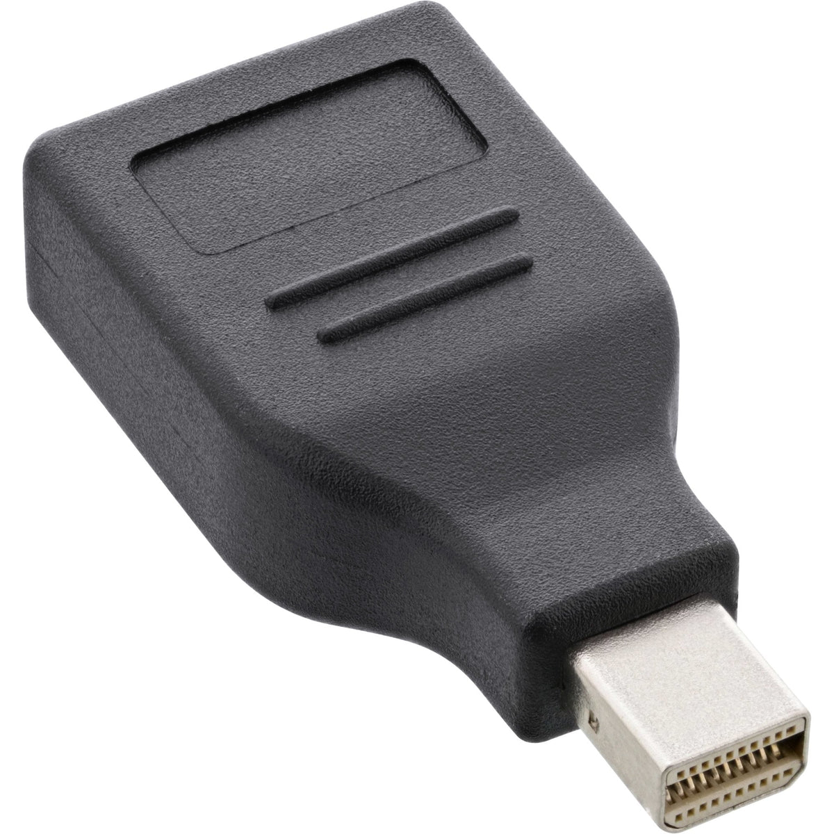 Adaptador Inline Displayport, Mini Displayport Macho A Displayport Hembra, 4k/60hz, Negro