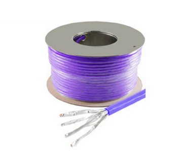 Netzwerkcable Lan Verlegecable Cat. 7a S/Ftp Pimf Halogenfrei Lila 100,0m
