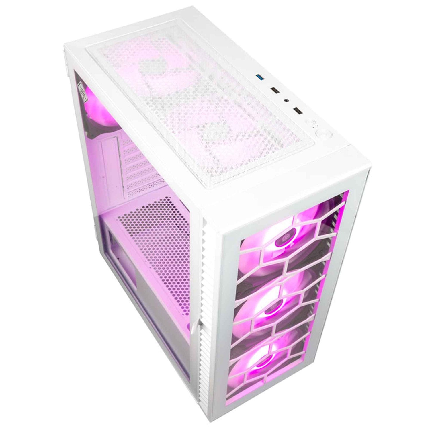 Kolink Observatory Hf Glass Argb Midi-Tower - Blanco