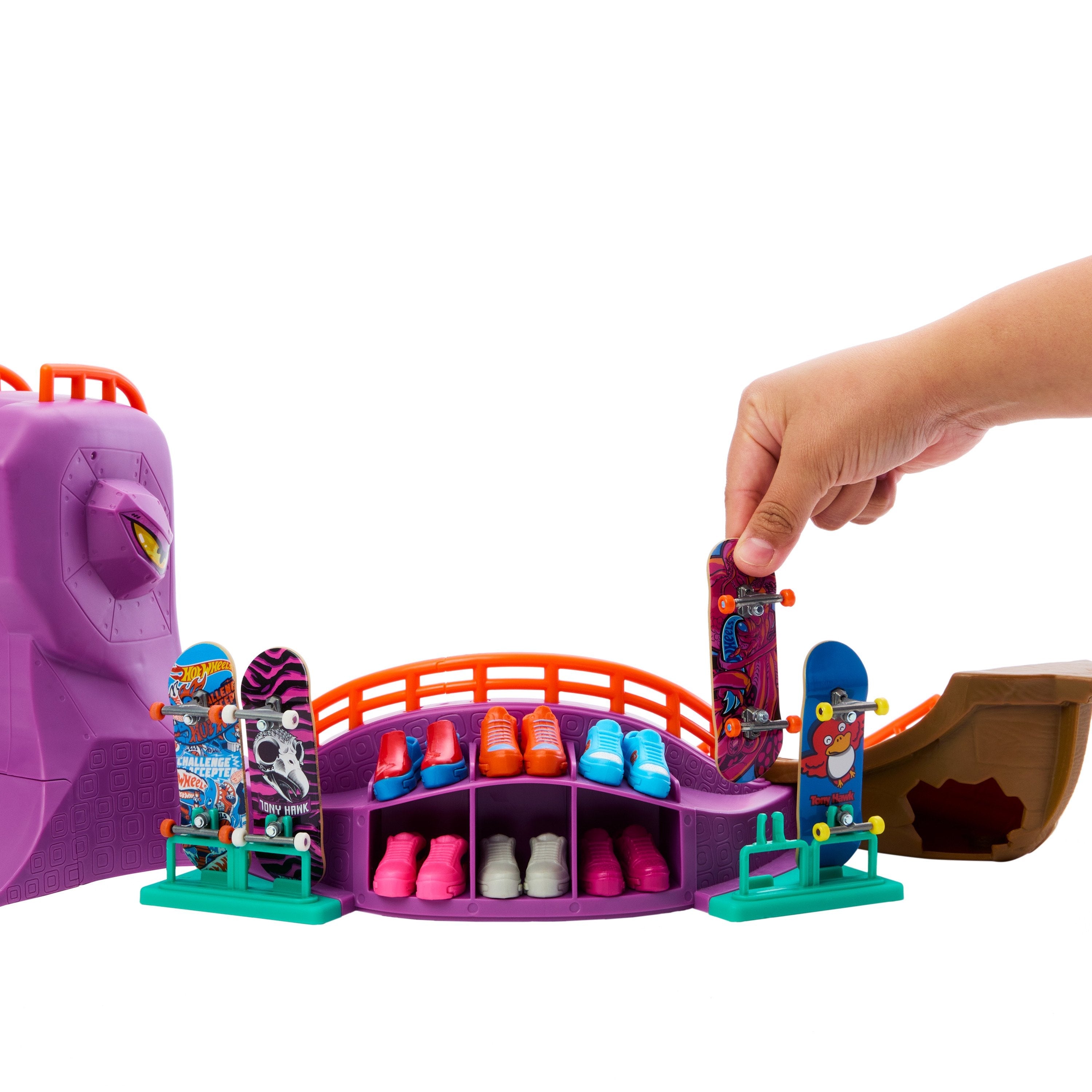 Hot Wheels Skate Octopark Juego De Patines, (Incl. 1 Tabla + Zapatillas De Skate) Hmk01