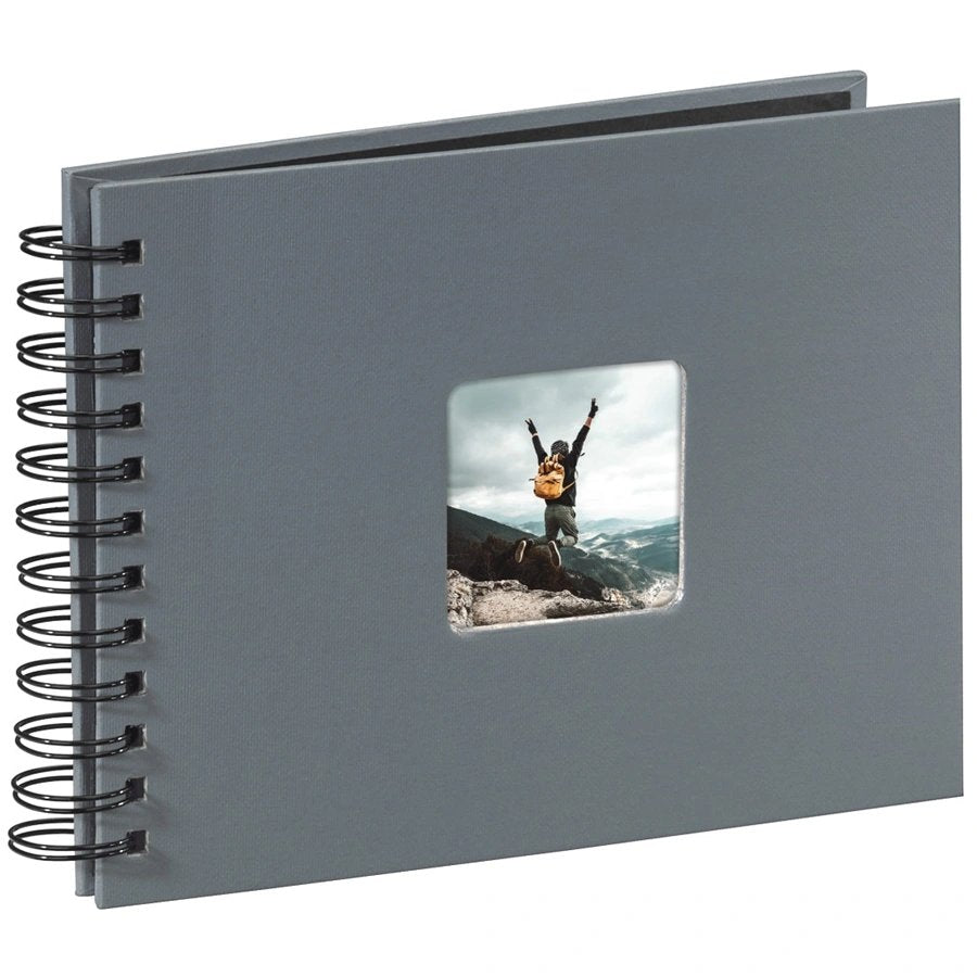 Hama Fine Art Spiral Grey 24x17 50 Black Pages 94884