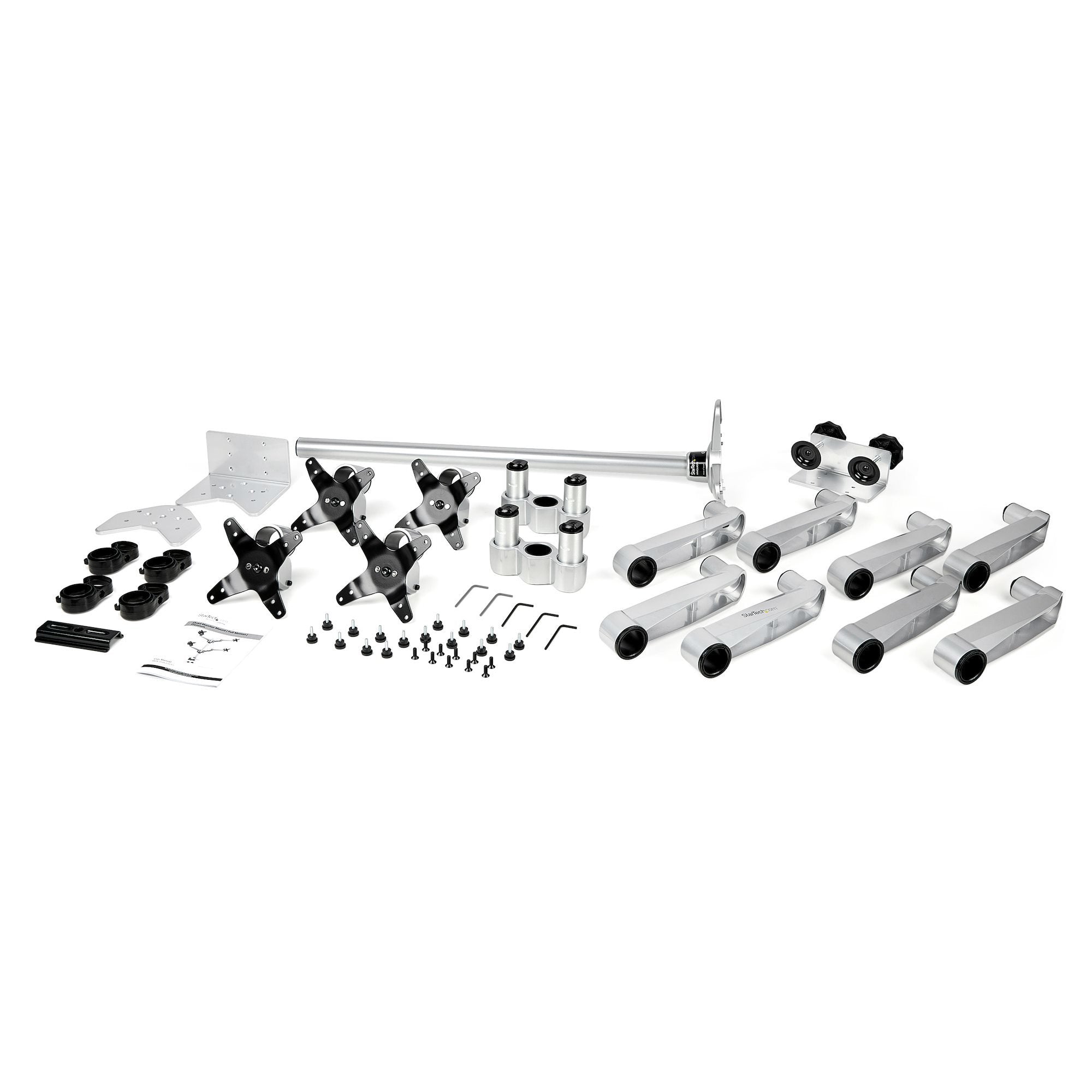 EAN 0065030881456 - StarTech.com ARMQUADPS soporte para monitor 68,6 cm (27") Escritorio Plata imagen 11