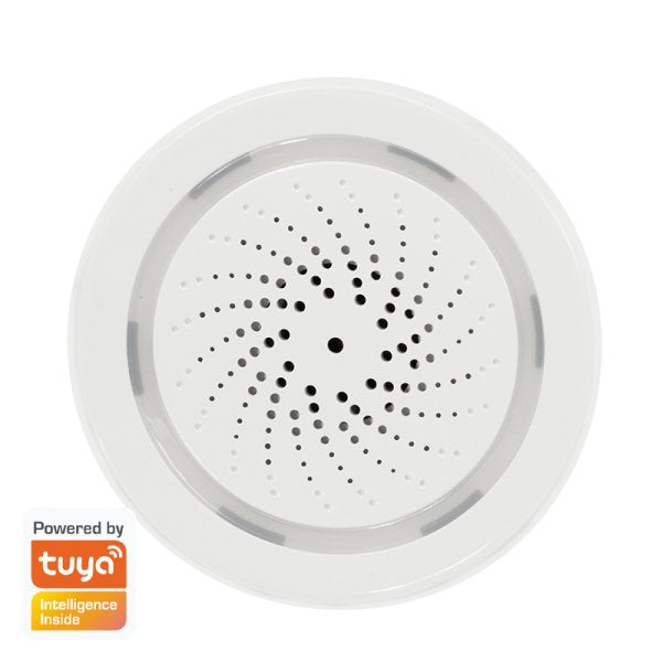 Alarma Con Sirena Inteligente Wi-Fi, Compatible Con Tuya.