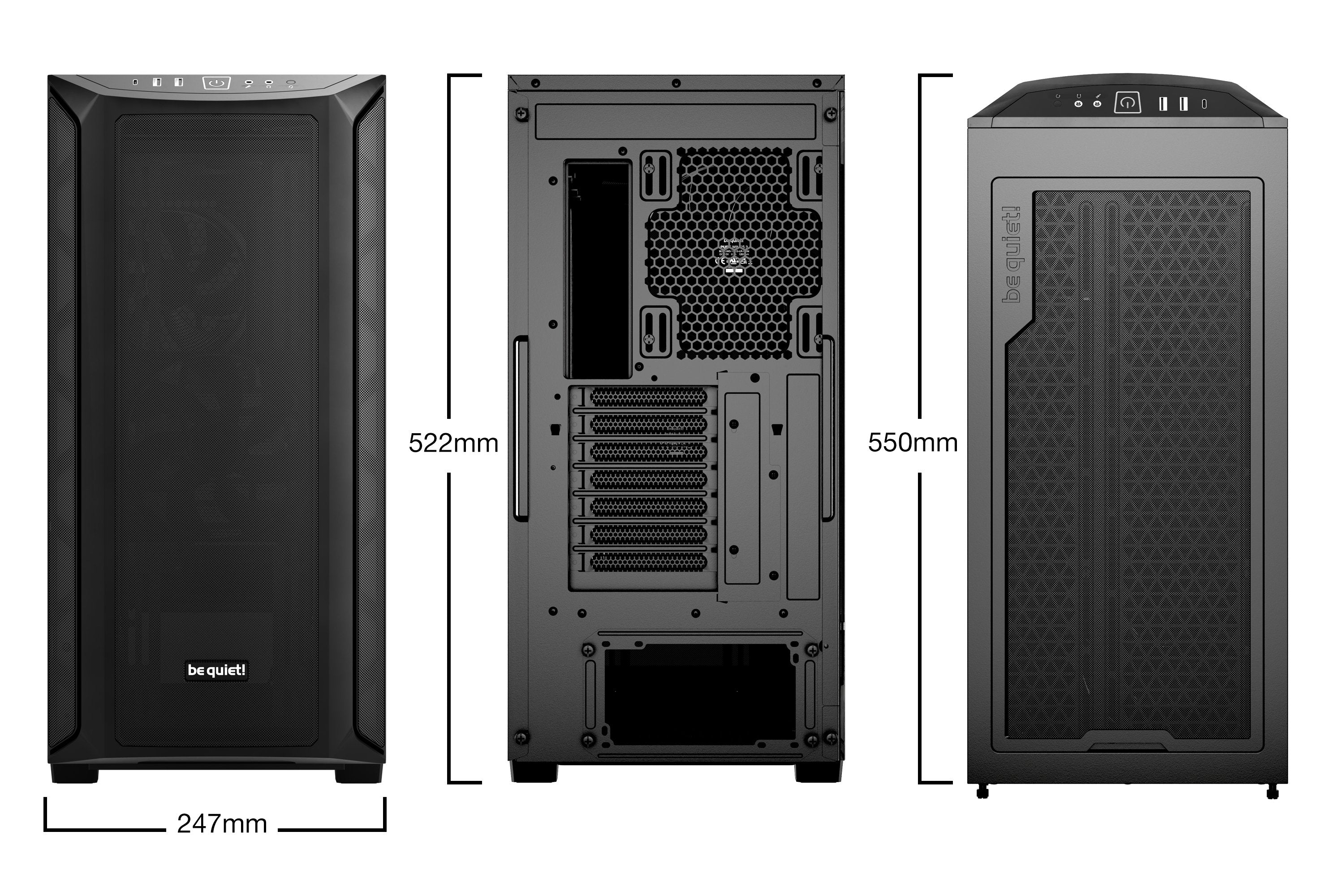 EAN 4260052190609 - be quiet! Shadow Base 800 Black Midi Tower Negro imagen 2