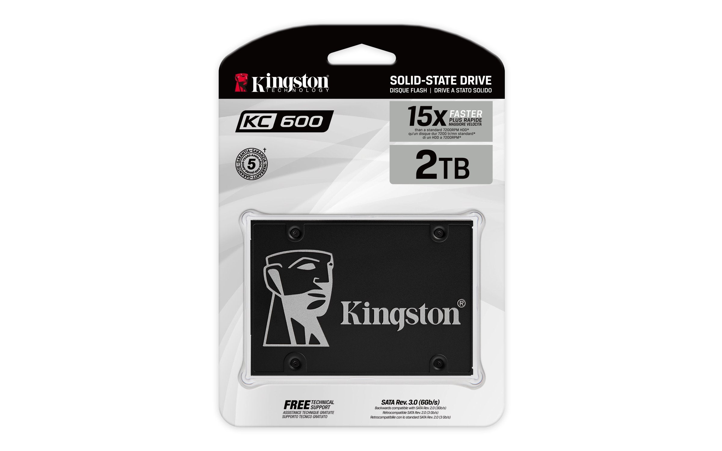 EAN 0740617304350 - Kingston Technology KC600 2 TB 2.5" Serial ATA III 3D TLC NAND imagen 4