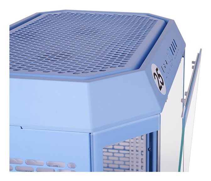 Caja Pc Thermaltake The Tower 600 Azul Claro, Vidrio Templado X 3 Ca-1z1-00mfwn-00