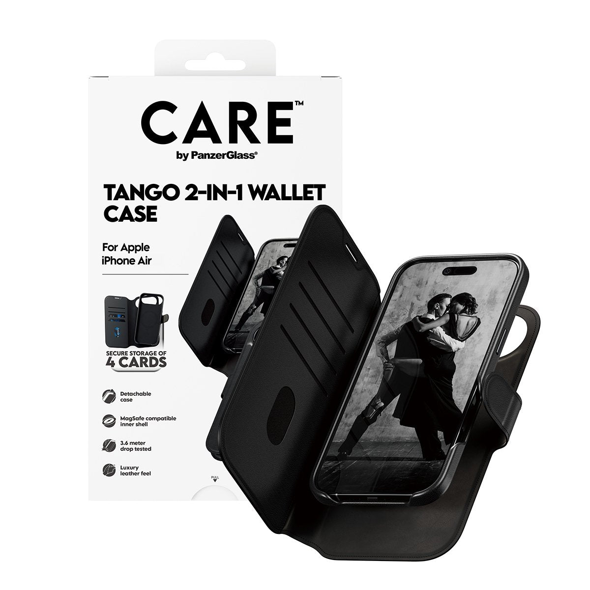 EAN 5715685026768 - PanzerGlass CARE™ by ® Tango 2-in-1 Wallet Case w. MagSafe iPhone Air funda para teléfono móvil Negro imagen 5
