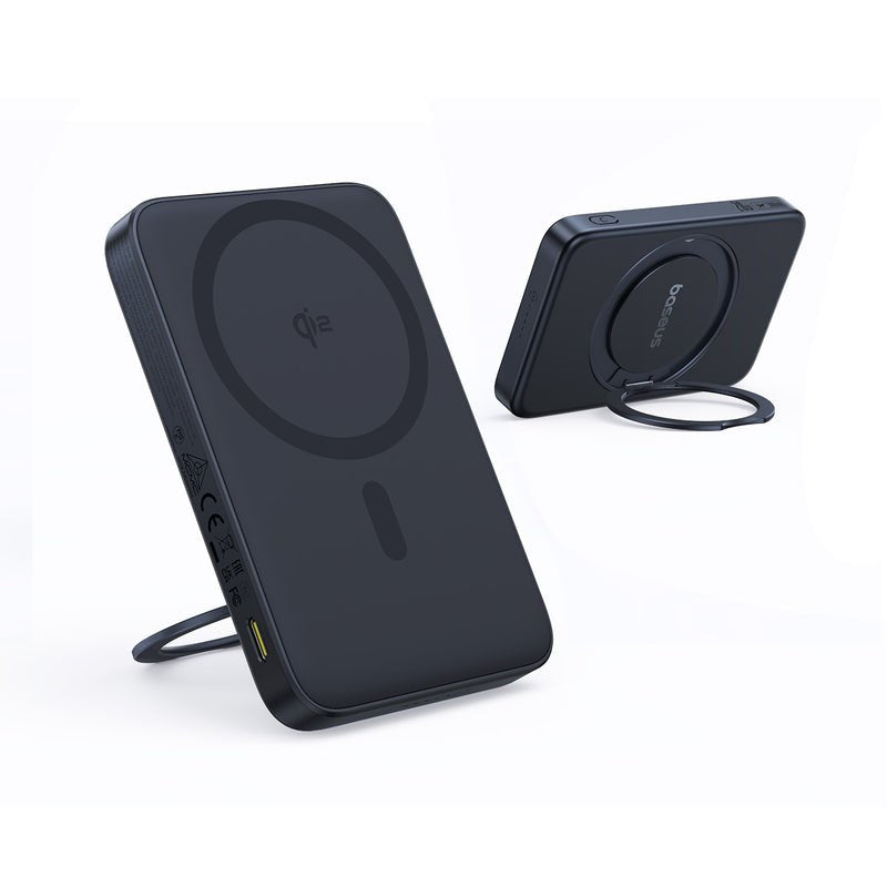 EAN 6932172677619 - Baseus PicoGo Qi2 Polímero de litio 5000 mAh Cargador inalámbrico Negro imagen 3