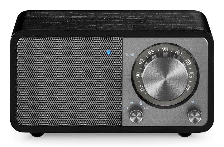 Sangean Wr-7 Plus Roble De Luz De Luna Radio Con Mueble De Madera Fm Bluetooth Aux