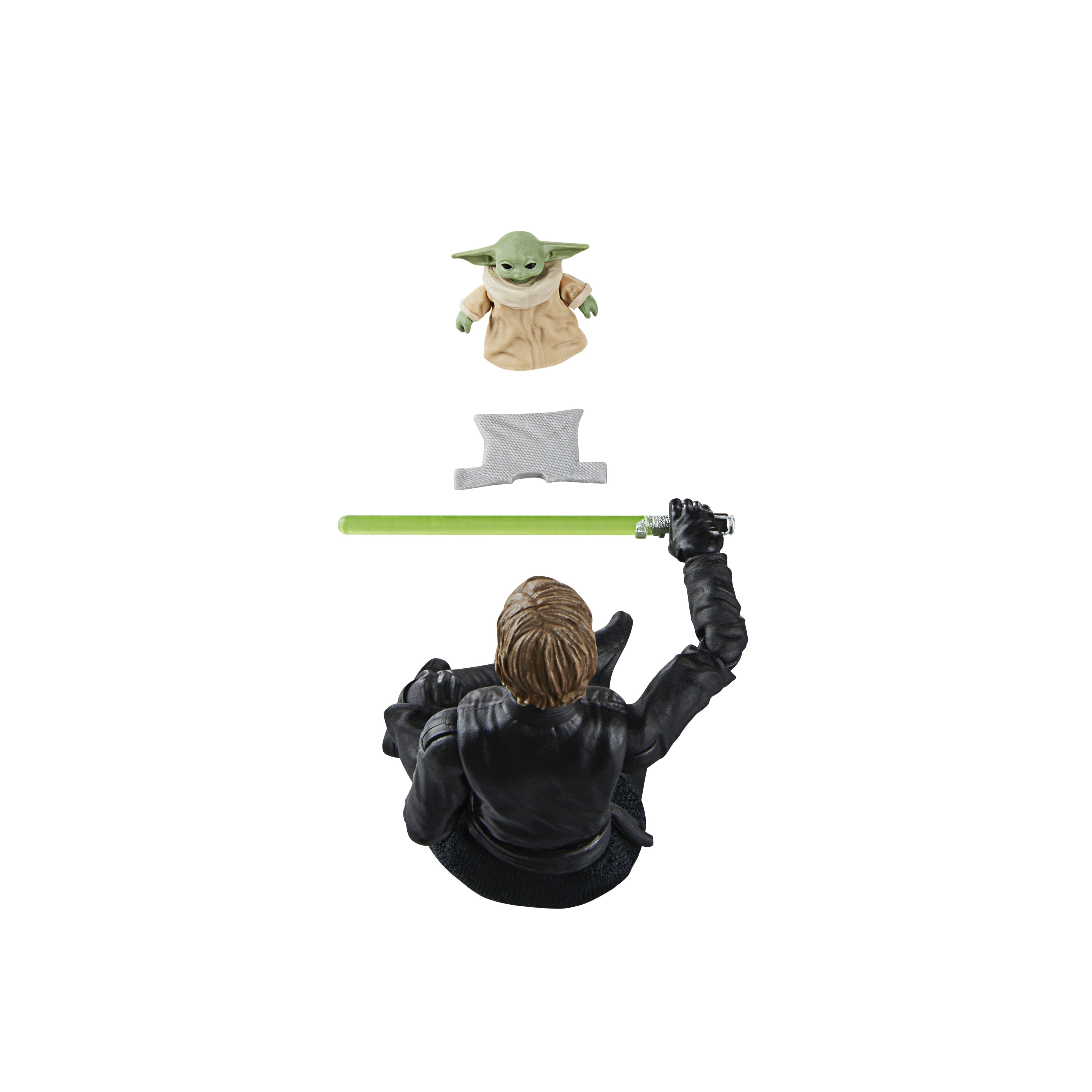 Figuras Luke Skywalker & Grogu El Libro De Boba Fett Star Wars 9,5cm