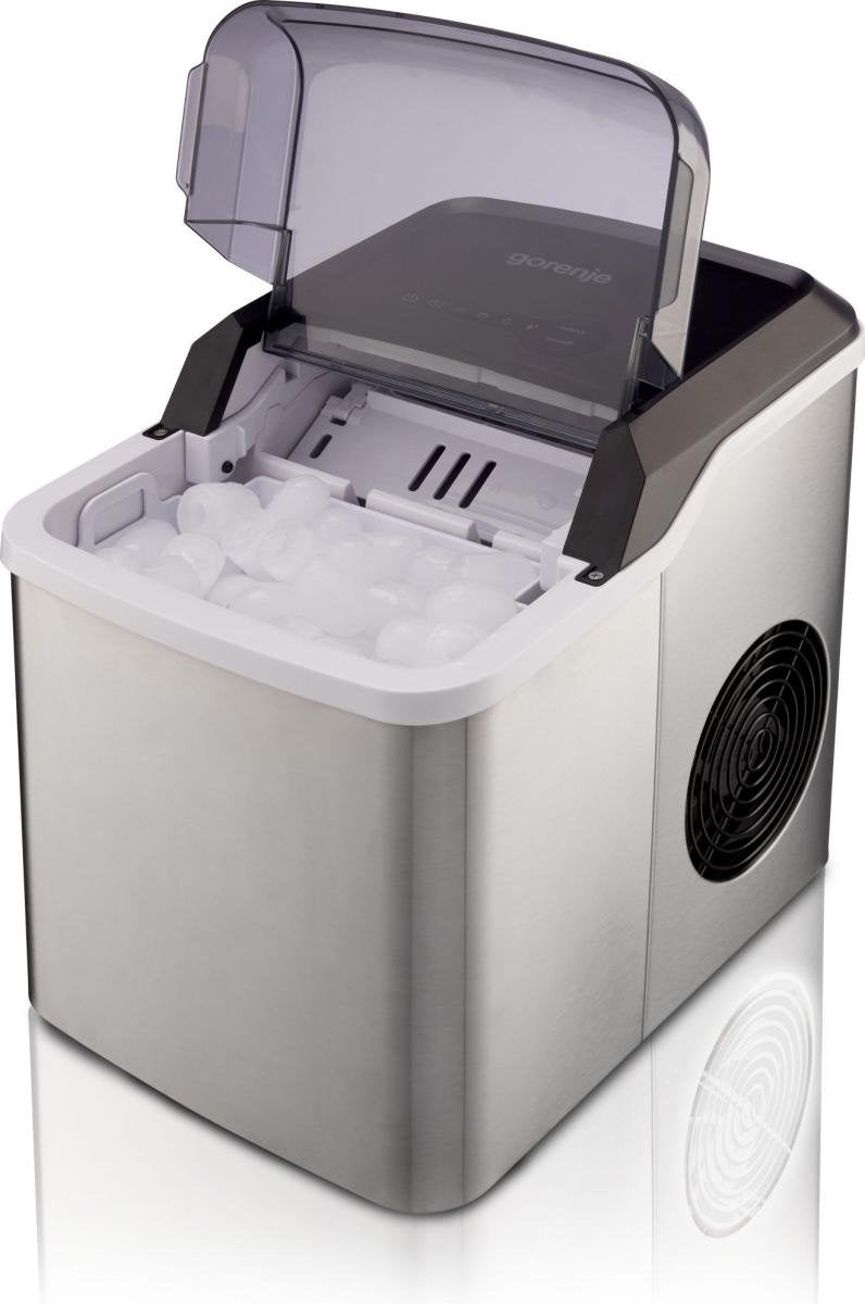 Máquina De Hielo Gorenje Imd1200sb, Depósito De Agua De 1,3 L, Acero Inoxidable.