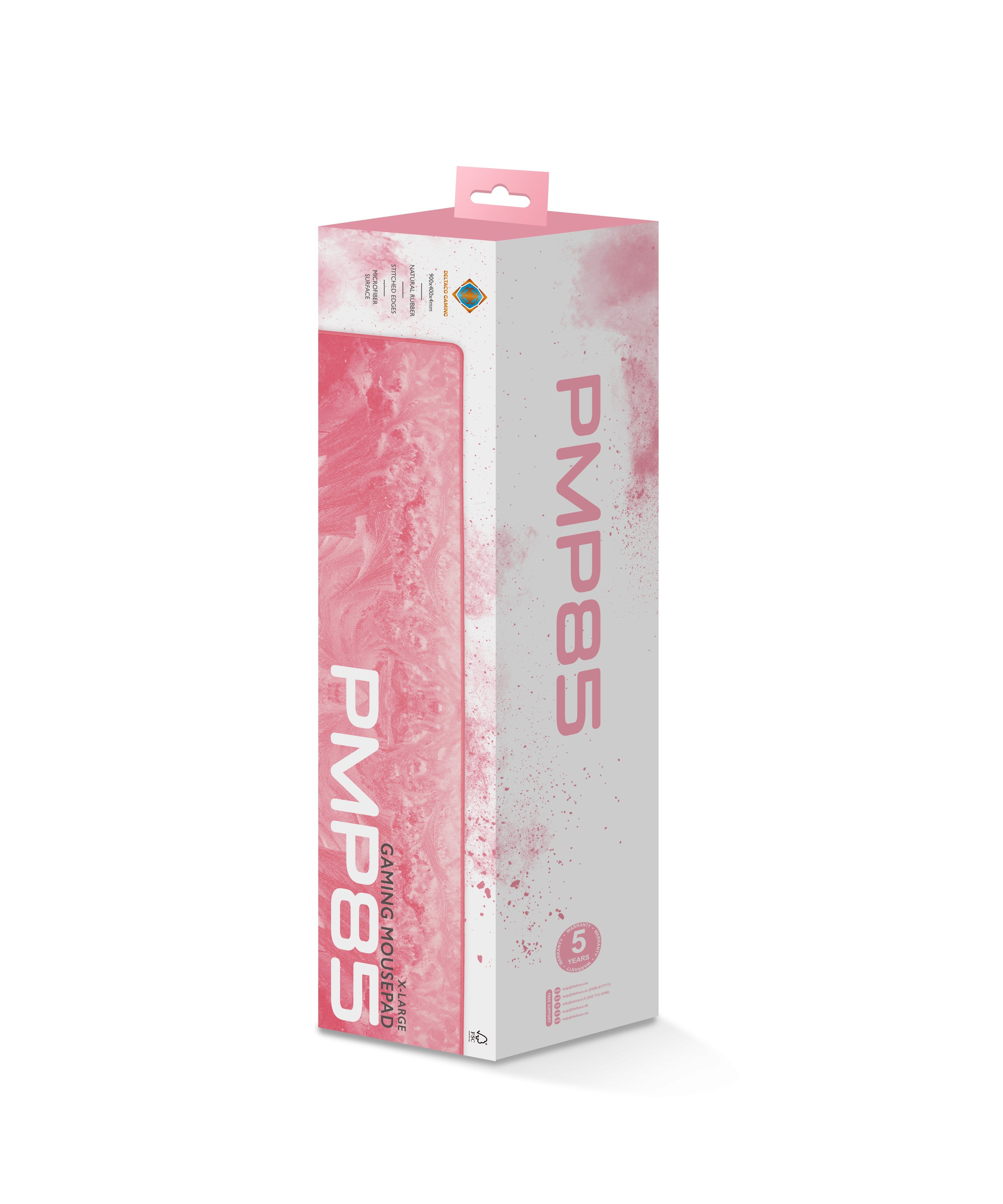 Deltaco Pmp85 Mauspad Xl (900x400x4 Mm) Pink