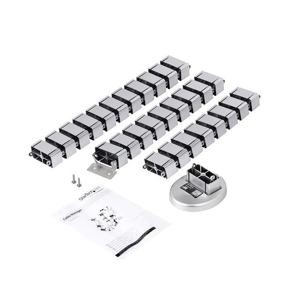 Startech.Com Cmvbmod Organizador De Cables Escritorio Plata 1 Pieza(S)