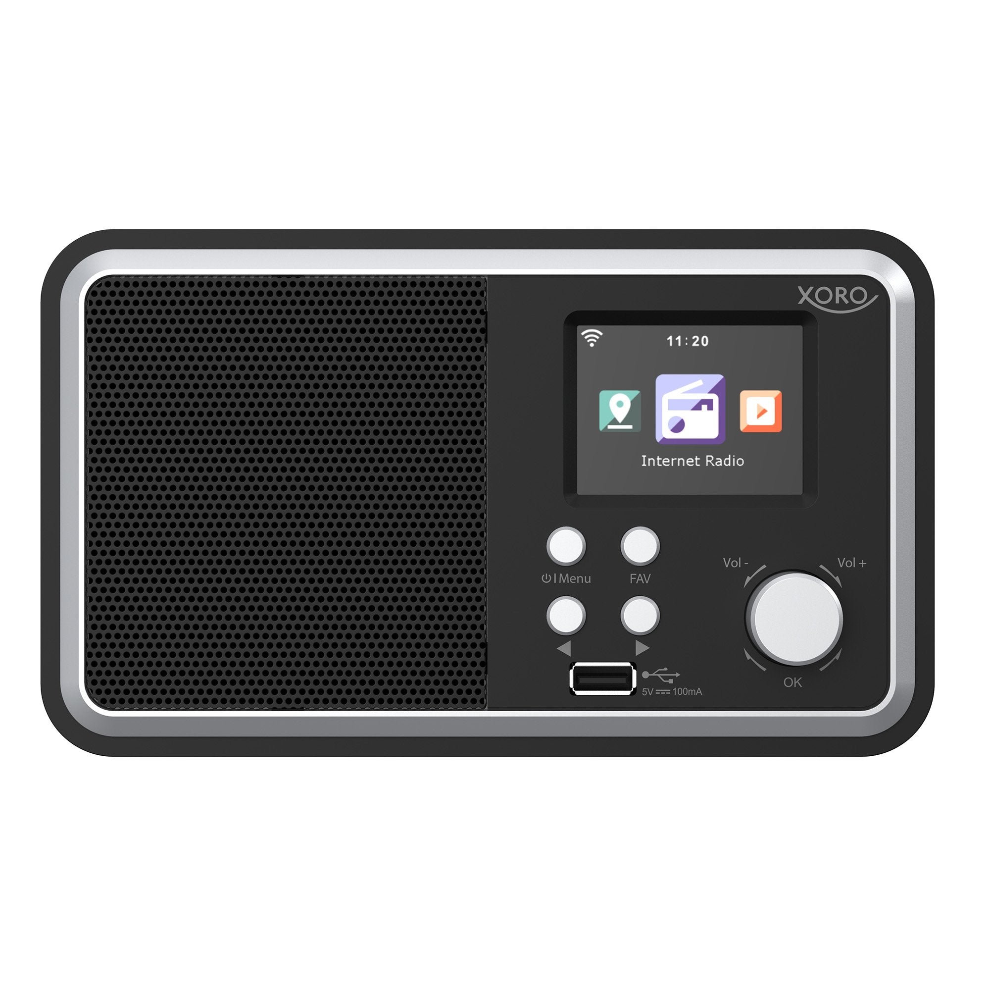 Xoro Dab 300 Ir, Internet Radio, Dab+,Bt,Usb,Upnp, Blanco