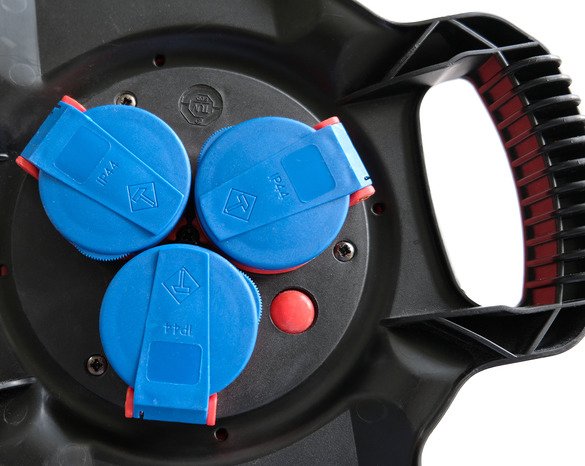 Brennenstuhl 1169710100 Alargo Base Múltiple 10 M 3 Salidas Ac Exterior Negro, Rojo