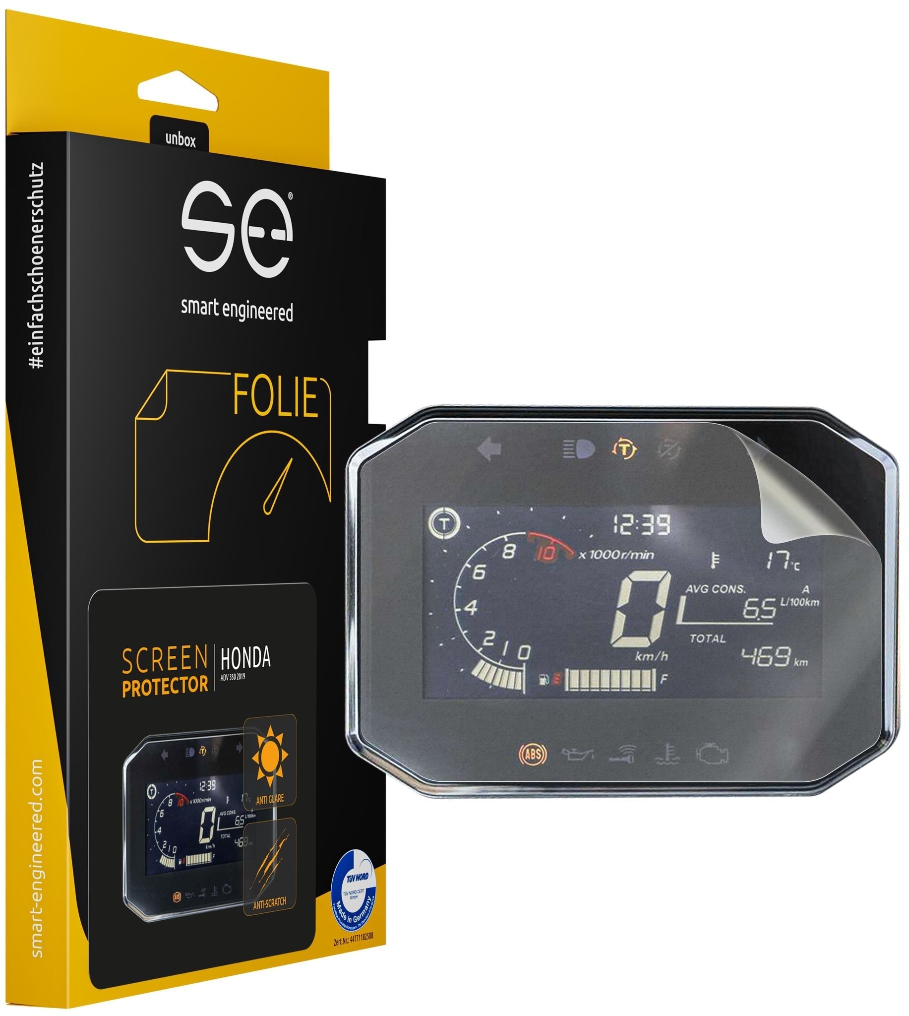 Smart Engineered Se-Dcp-2-0102-0183-1-M Protector De Pantalla Honda Adv 350 (2019+)