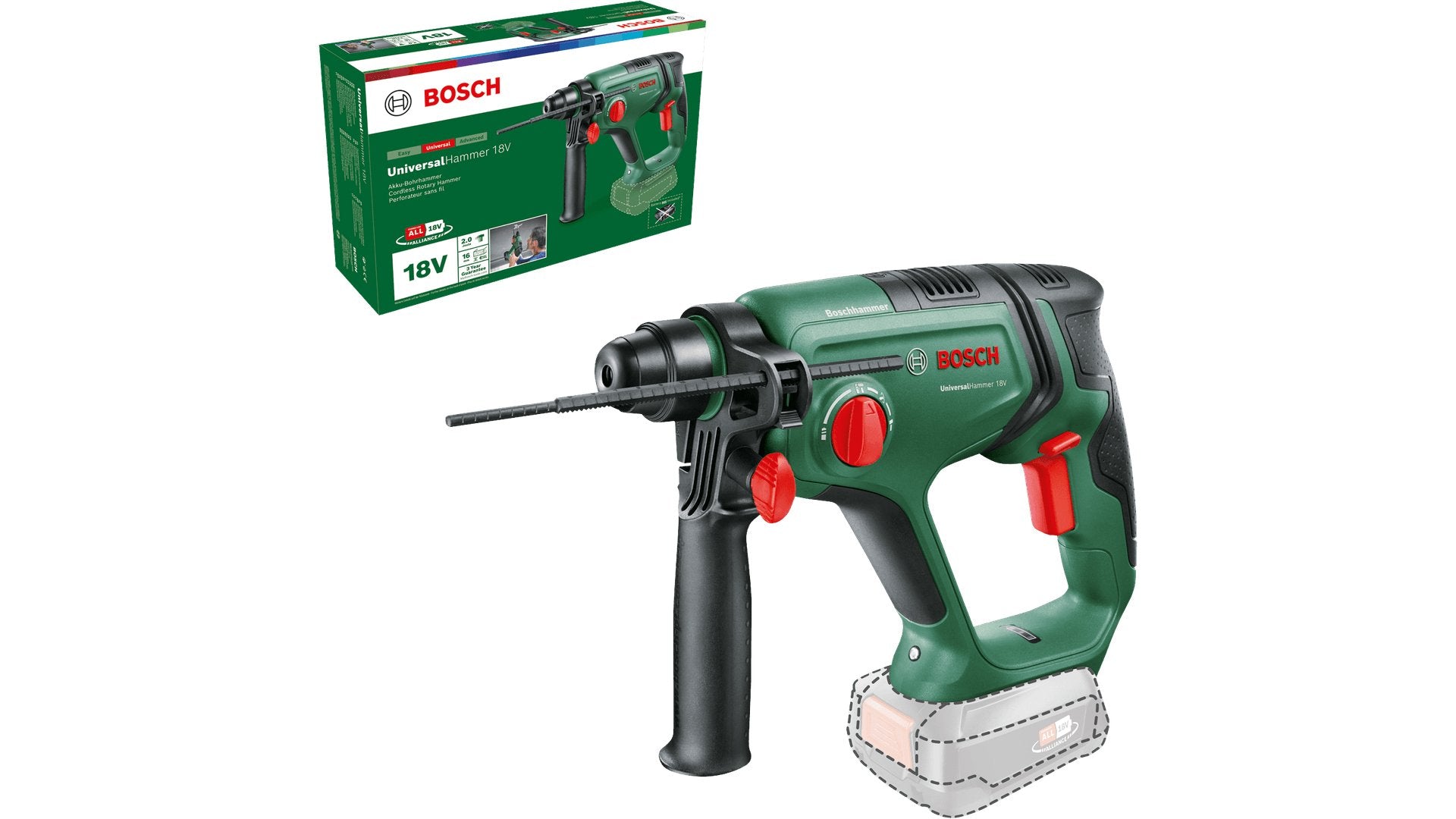 EAN 4053423229141 - Bosch UniversalHammer 18V SDS Plus imagen 3