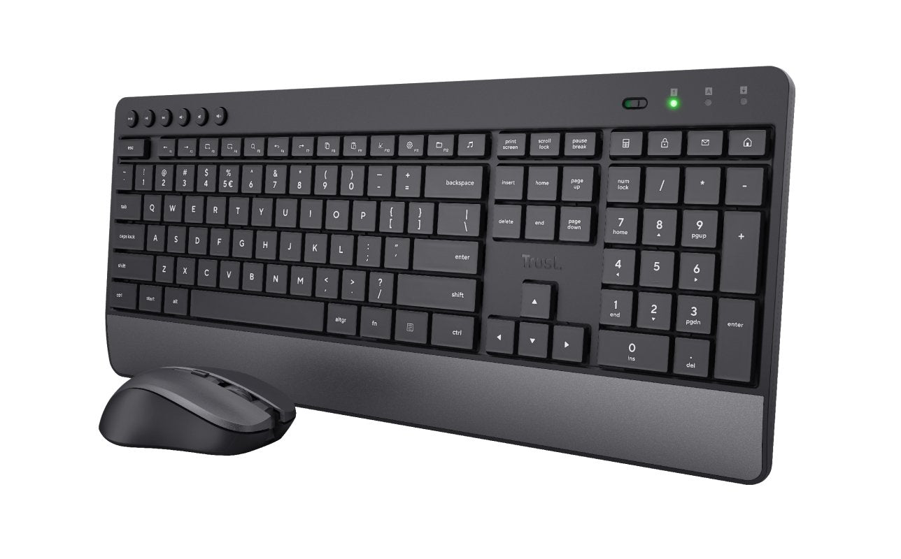 Trust Trezo Comfort Cableloses Tastatur & Raton Set - Deutsches Qwertz-Layout