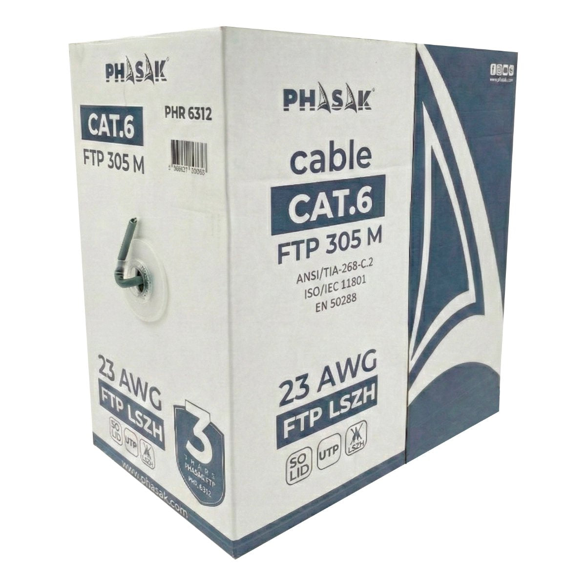 EAN 5605922028641 - Phasak PHR 6312 cable de red Gris Cat6 F/FTP (FFTP) imagen 3