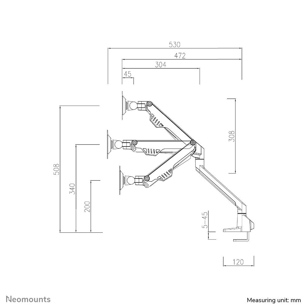 EAN 8717371448578 - Neomounts FPMA-D750DWHITE2 soporte para monitor 81,3 cm (32") Escritorio Blanco imagen 7