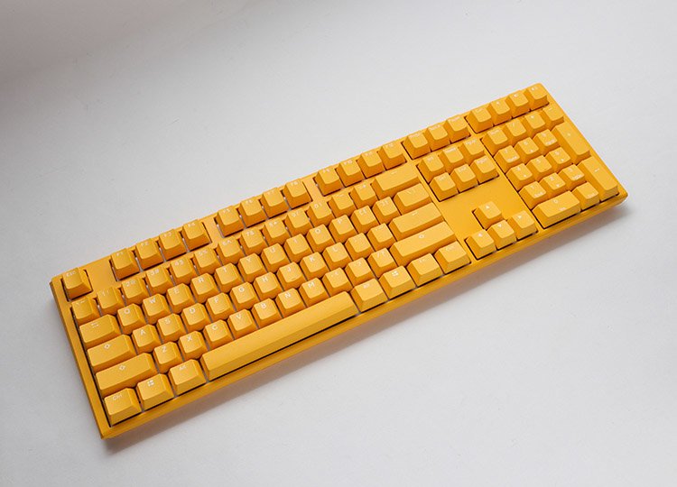 Ducky One 3 Yellow Gaming Tastatur Rgb Led - Mx-Clear Us Teclado Usb Inglés De Ee. Uu. Amarillo