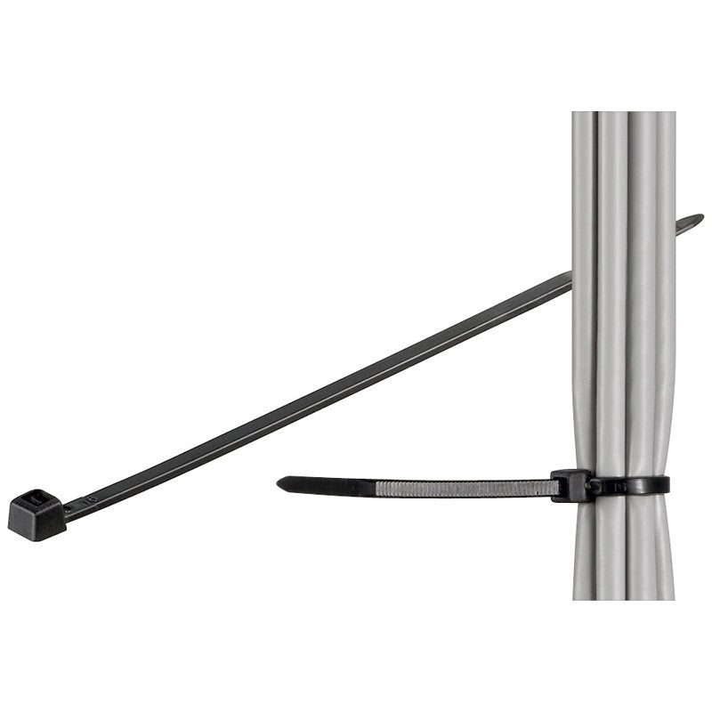 Goobay 17068 Presilla Nylon Negro 100 Pieza(S)
