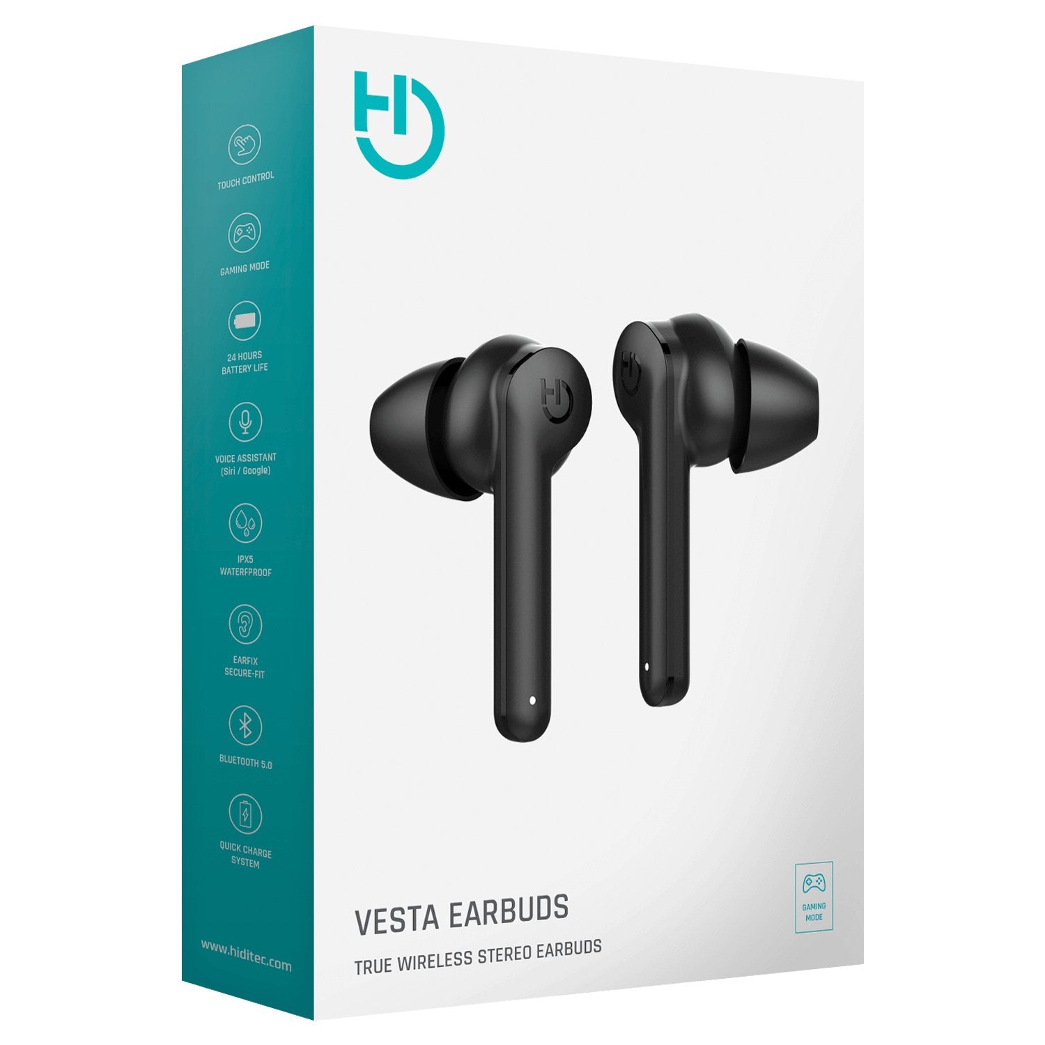 EAN 8436545692806 - Hiditec Vesta Auriculares Inalámbrico Dentro de oído Bluetooth Negro imagen 7