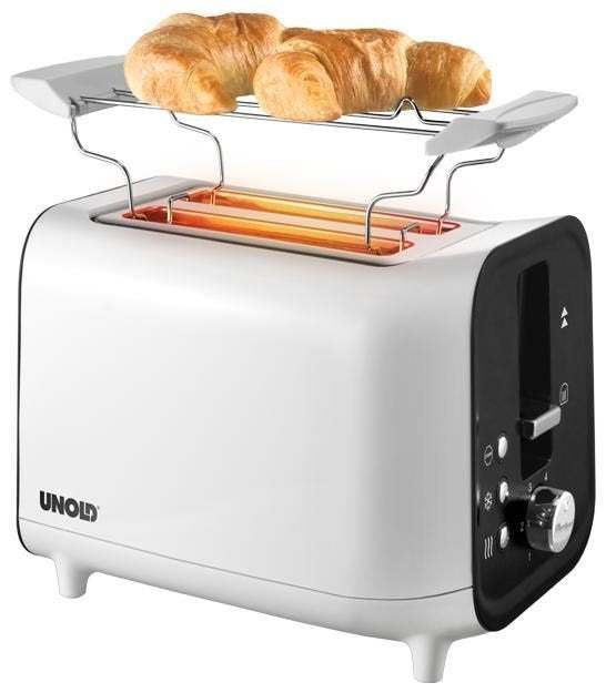 Unold 38410 Tostadora 2 Rebanada(S) 800 W Blanco