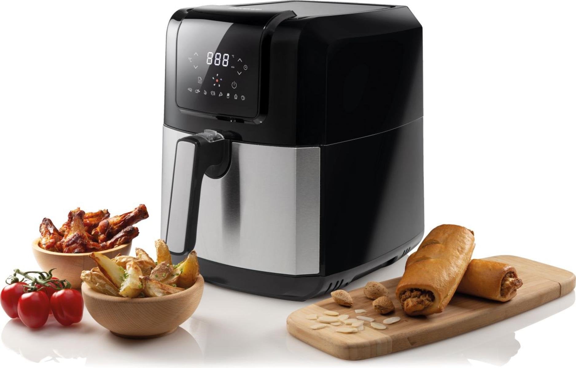 EAN 3838782543340 - Gorenje AF1700DB Sencillo 5 L Integrado 1700 W Freidora de aire caliente Negro, Metálico imagen 2