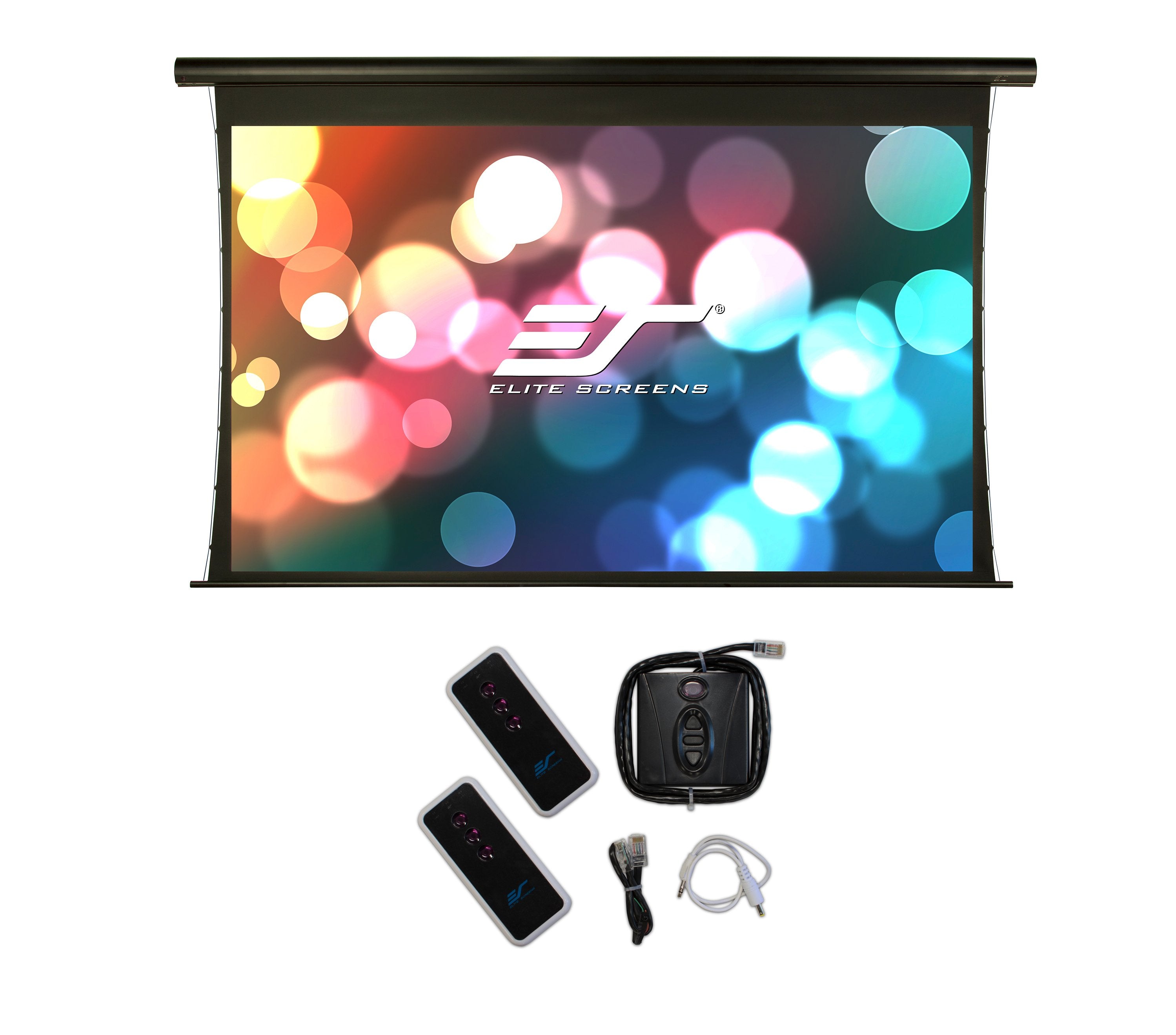 Pantalla Elitescreens Saker Tab Tension Motorizada 110", 16:9, Maxwhite Fg Skt110xhw-E12