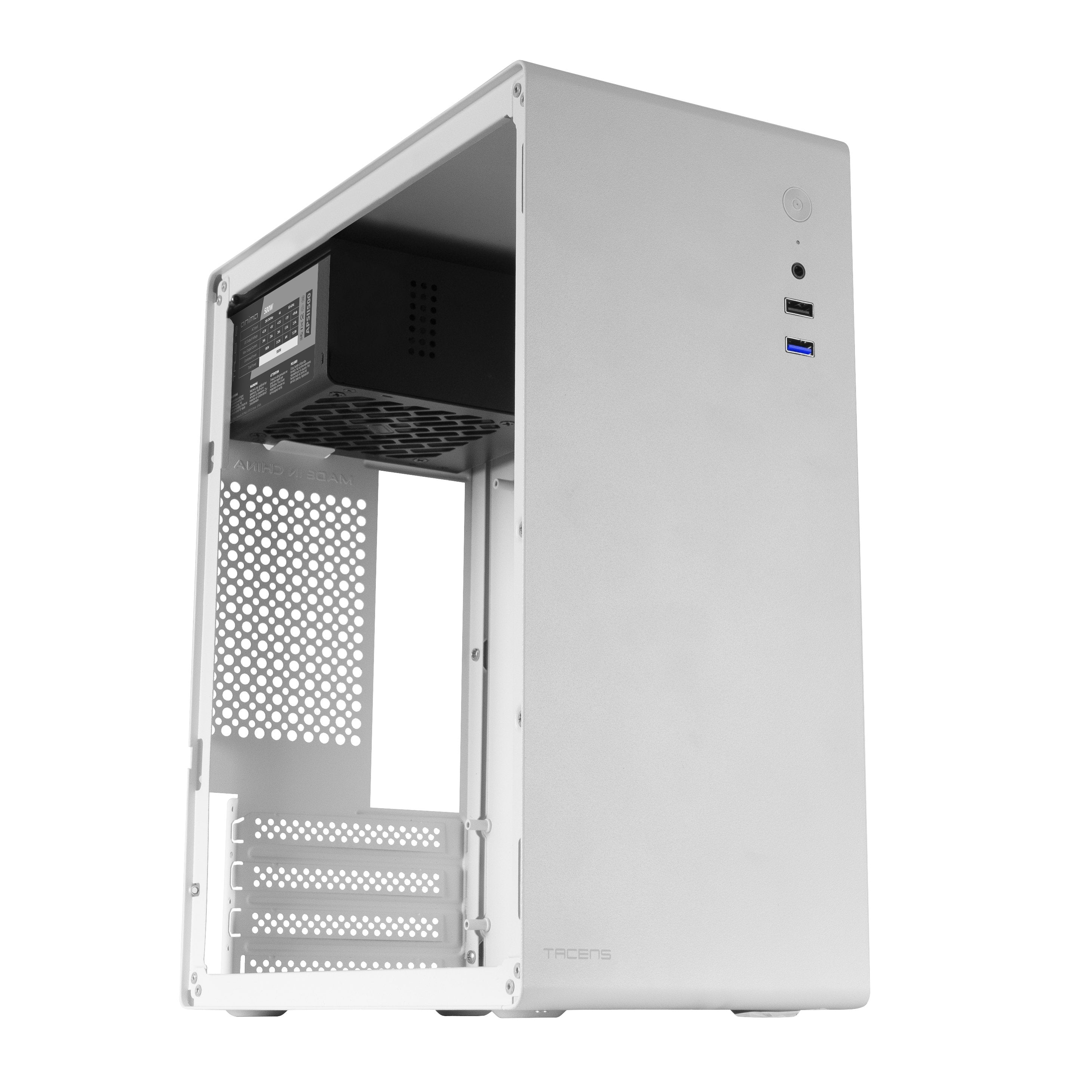 Caja Minitorre Tacens Orumx500 Con Fuente 500w Blanco